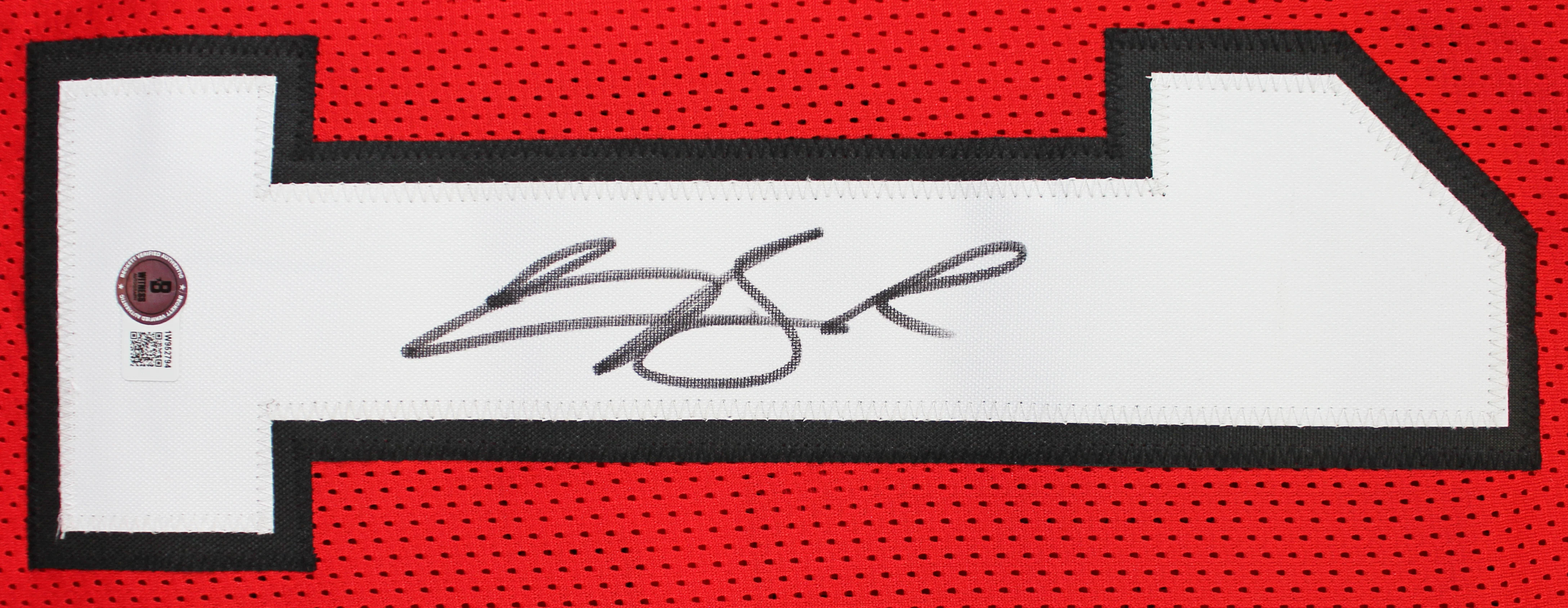 Georgia Carson Beck Authentic Signed Red Pro Style Jersey BAS Witnessed - Image 3