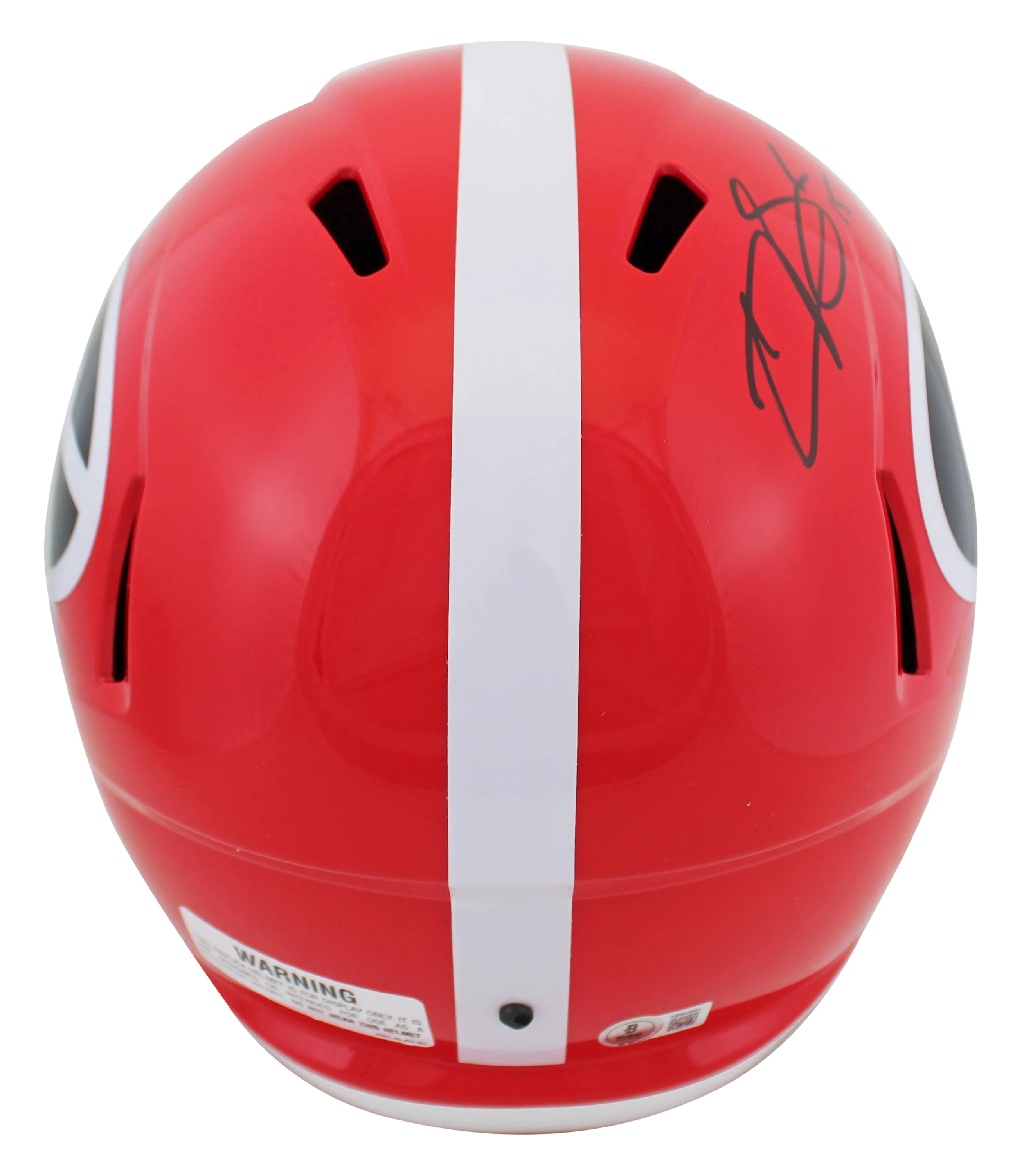 Georgia Carson Beck Signed Full Size Speed Rep Helmet W/ Case BAS Witnessed - Image 4