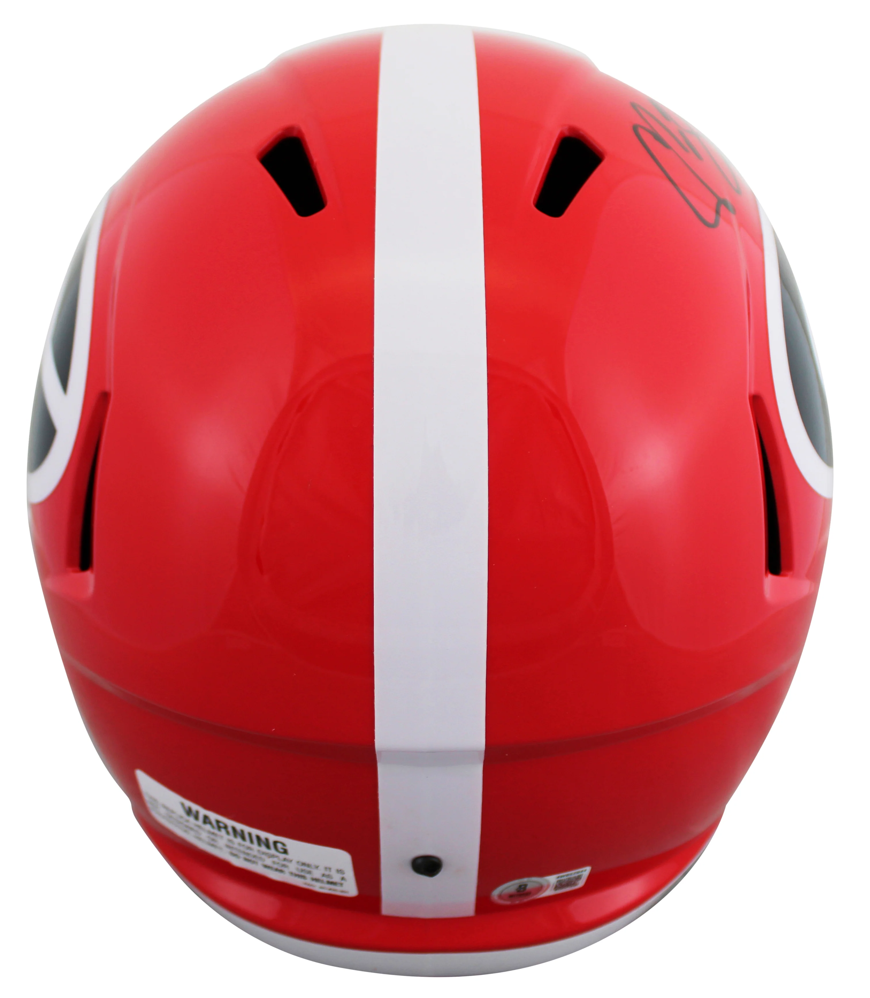 Georgia Champ Bailey Authentic Signed Full Size Speed Rep Helmet BAS Witnessed - Image 3