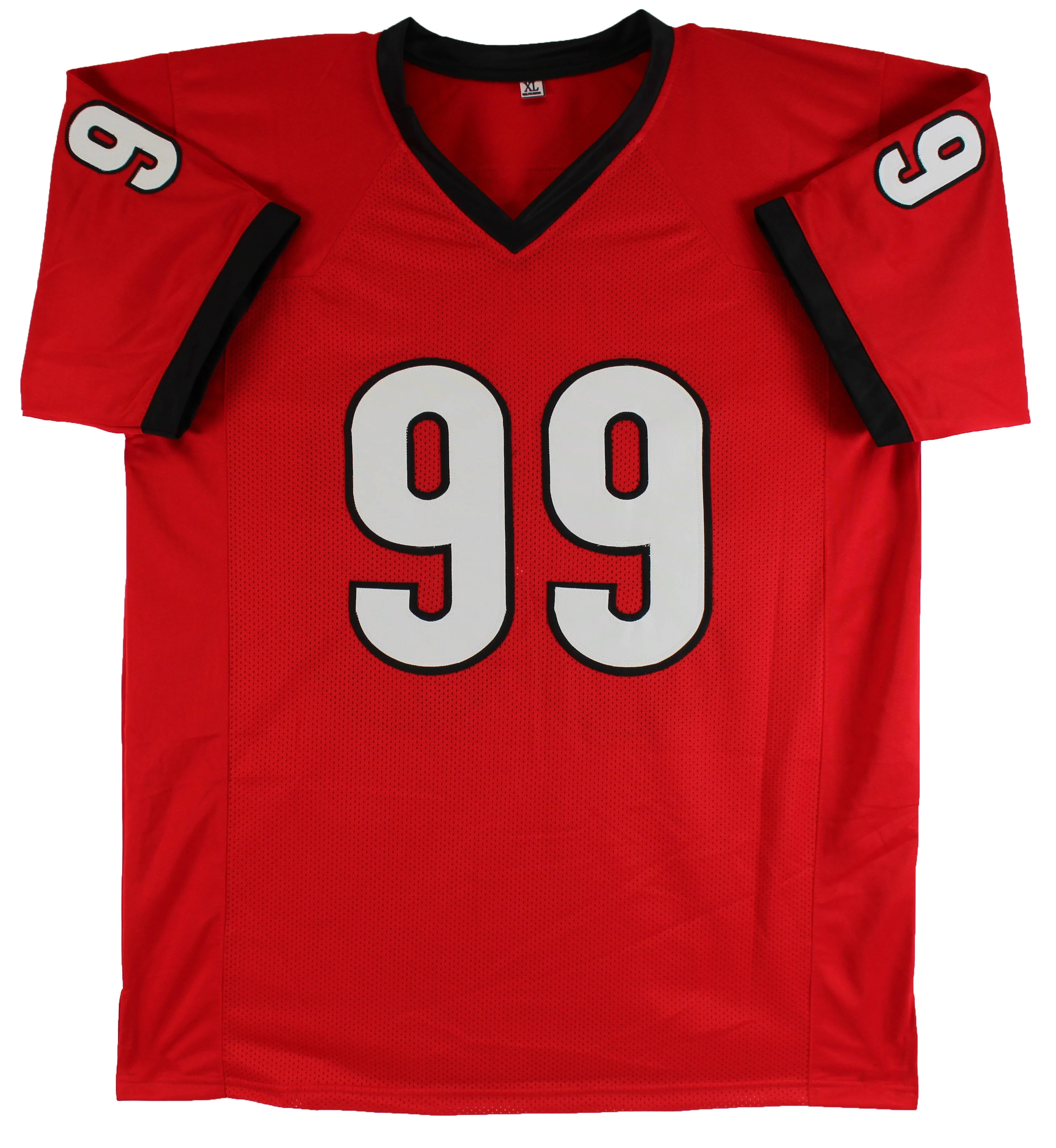 Georgia Jordan Davis Authentic Signed Red Pro Style Jersey JSA Witness - Image 4