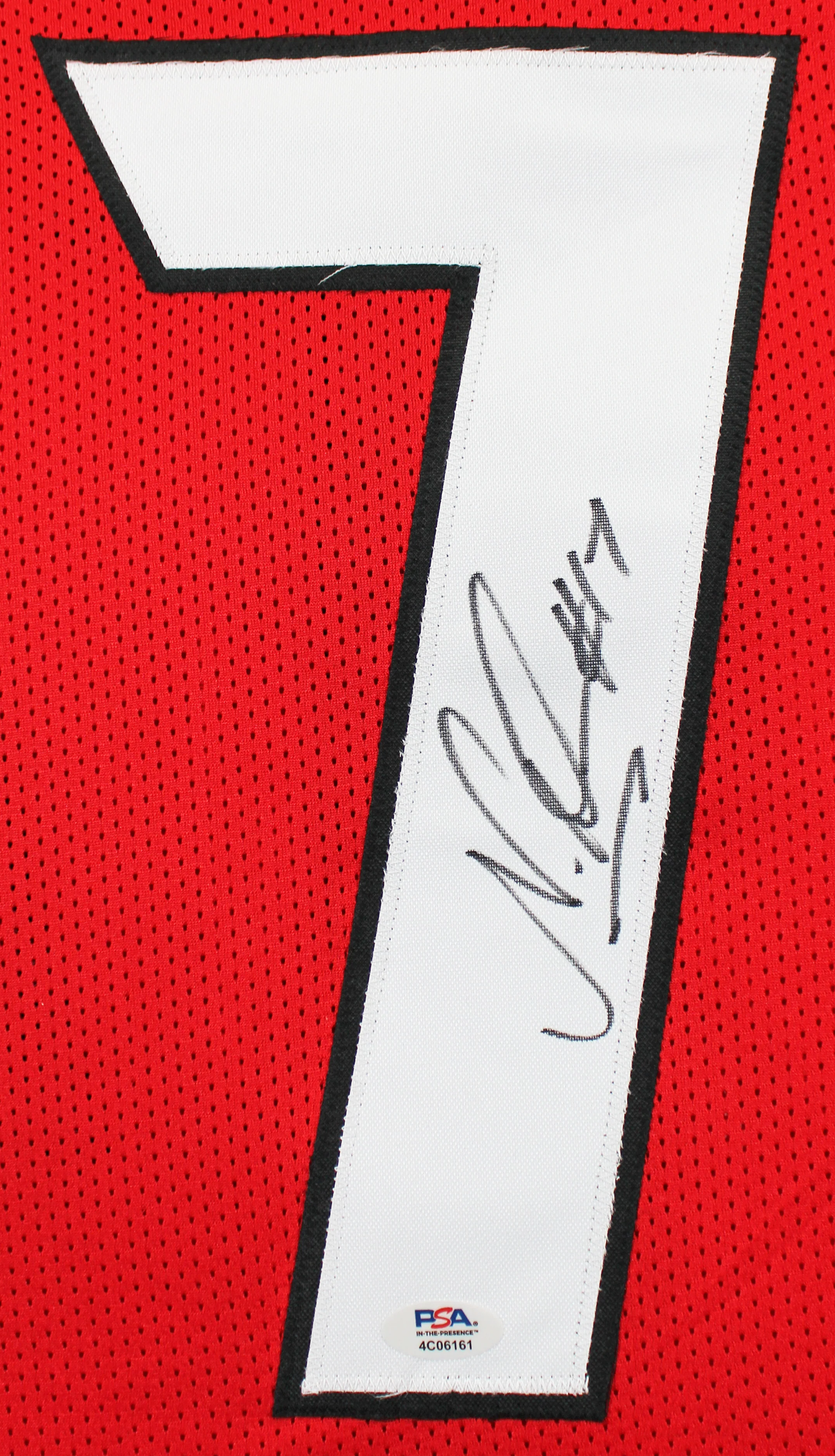 Georgia Nakobe Dean Authentic Signed Red Pro Style Jersey PSA/DNA Itp - Image 3