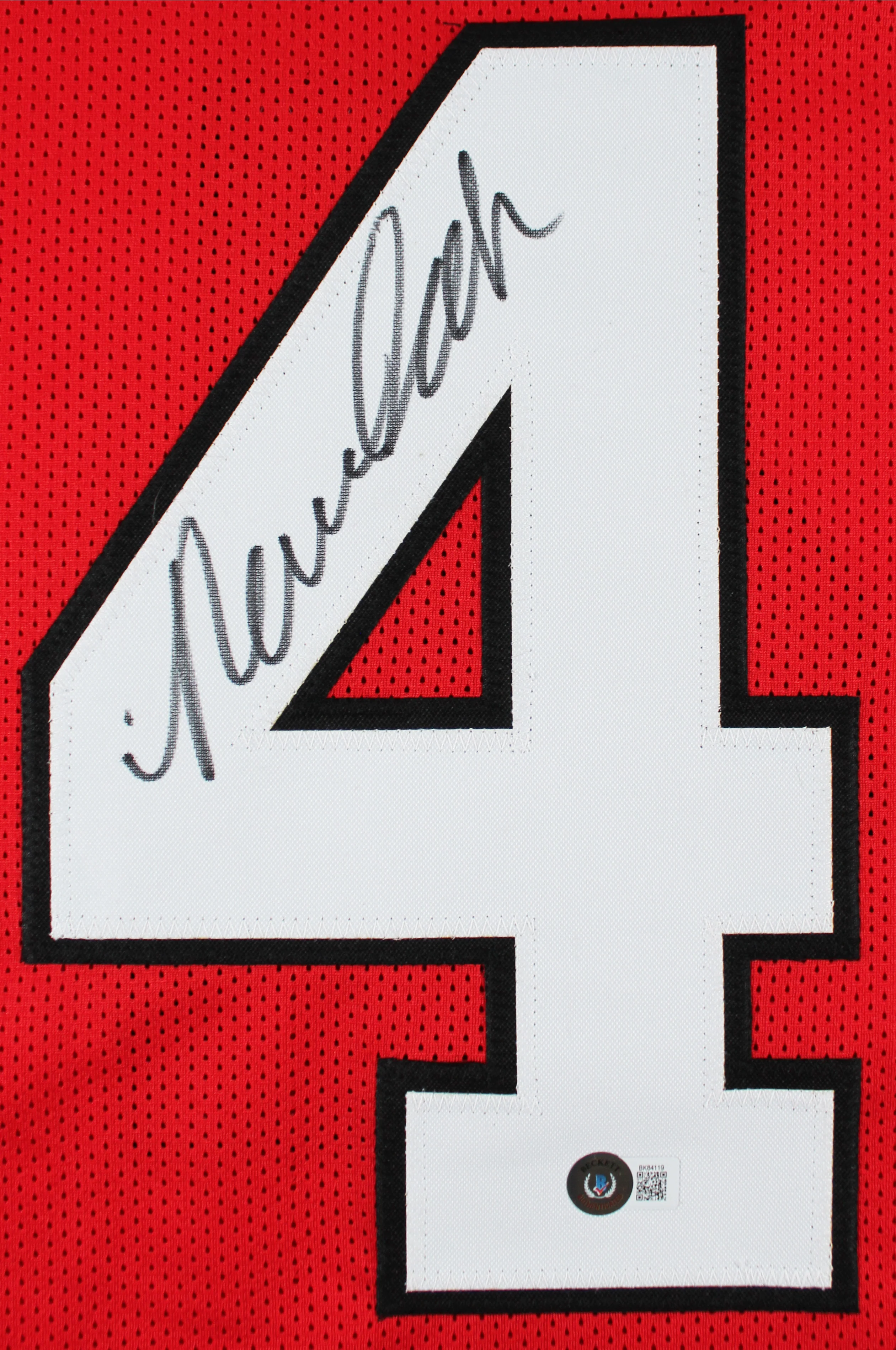 Georgia Nolan Smith Authentic Signed Red Pro Style Jersey BAS Witnessed - Image 3