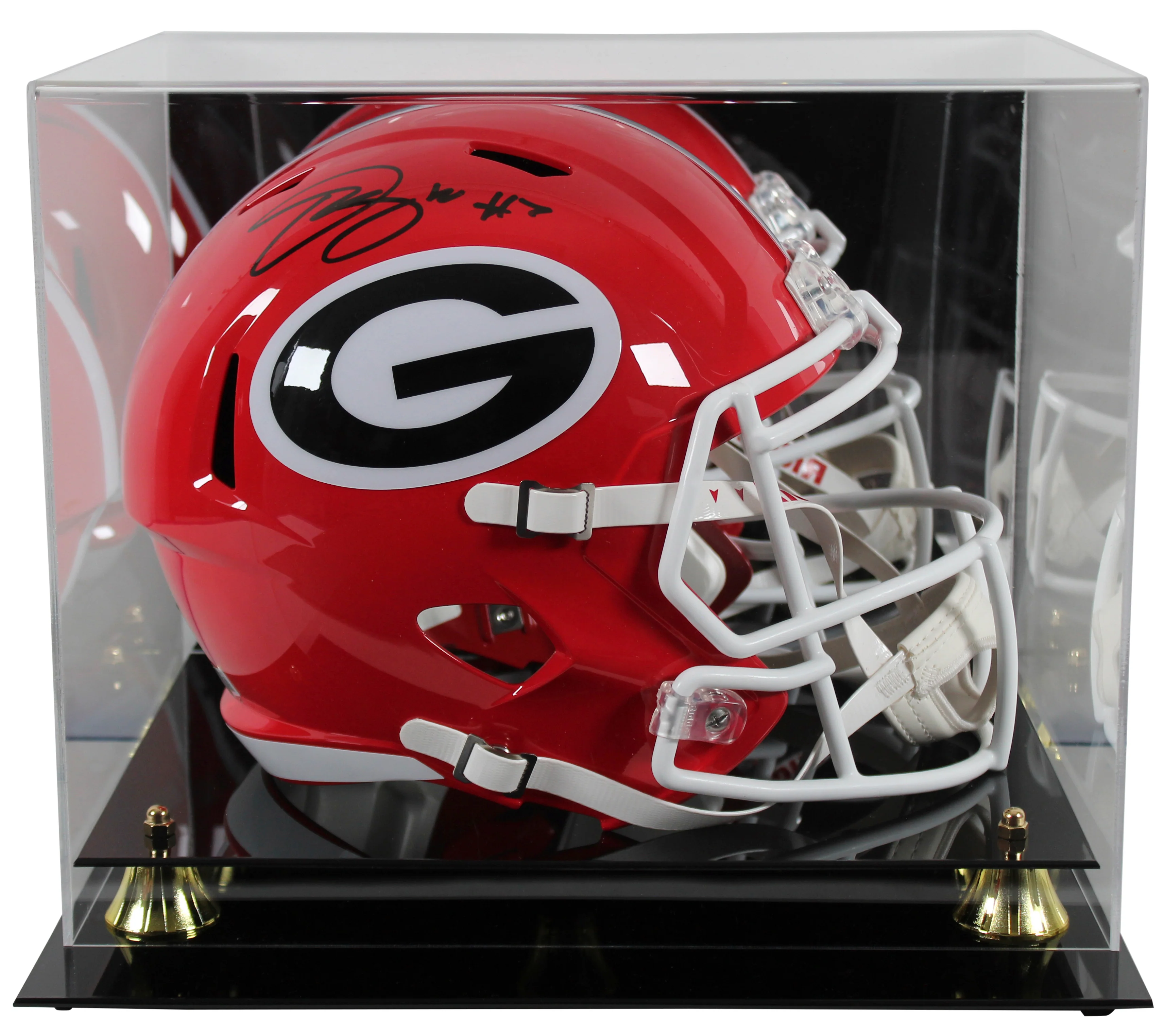 Georgia Quay Walker Authentic Signed Full Size Speed Rep Helmet w/ Case BAS Wit - Image 2
