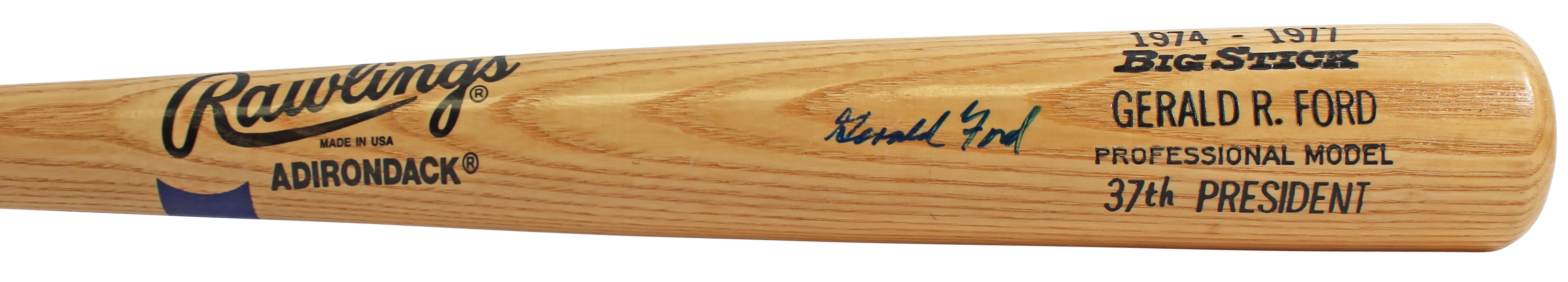 Gerald Ford Authentic Signed Rawlings Adirondack Big Stick Bat JSA #XX43036 - Image 6