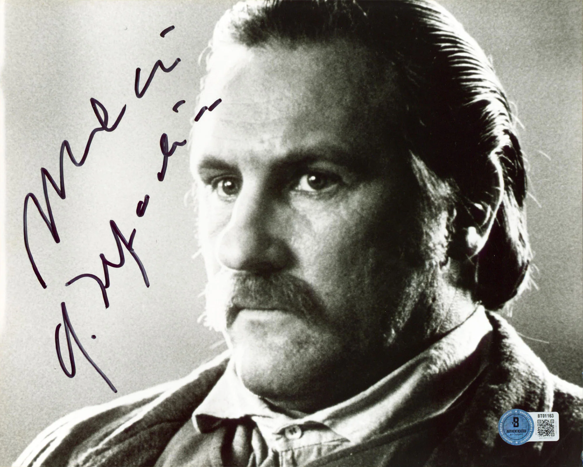 Gerard Depardieu The Man In The Iron Mask Signed 8x10 Photo BAS #BT01163