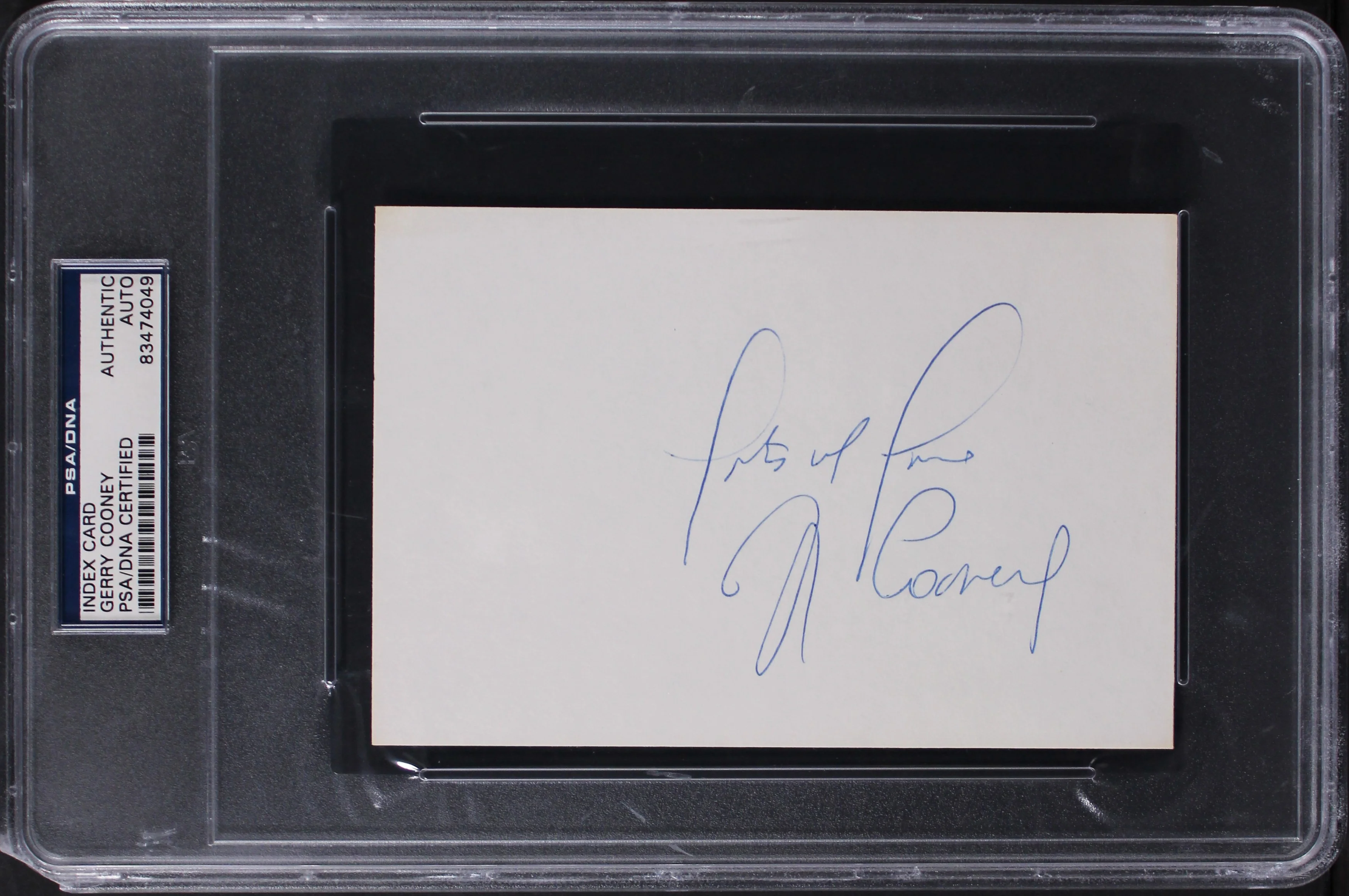 Gerry Cooney Authentic Signed 4x6 Index Card Autographed PSA/DNA Slabbed - Image 2