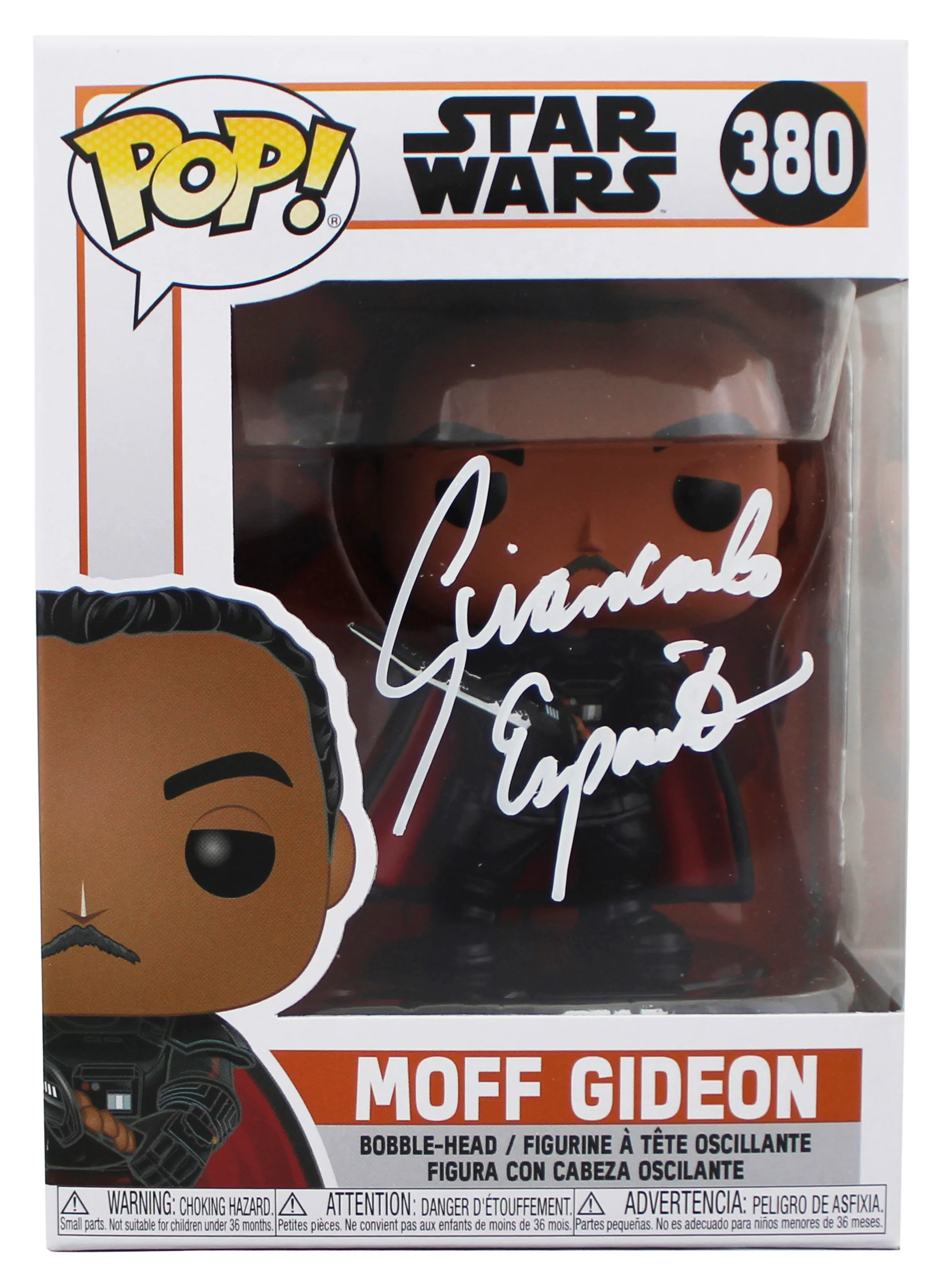 Giancarlo Esposito Star Wars Signed Moff Gideon #380 Funko Pop Vinyl Figure JSA - Image 2