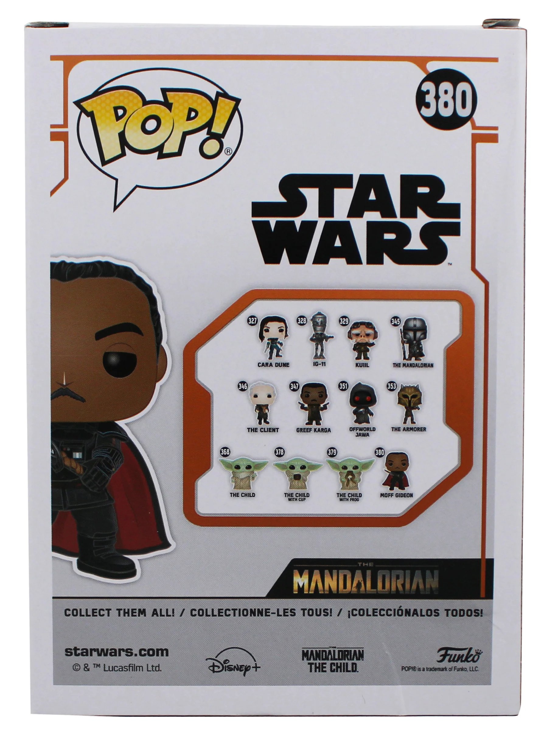 Giancarlo Esposito Star Wars Signed Moff Gideon #380 Funko Pop Vinyl Figure JSA - Image 5