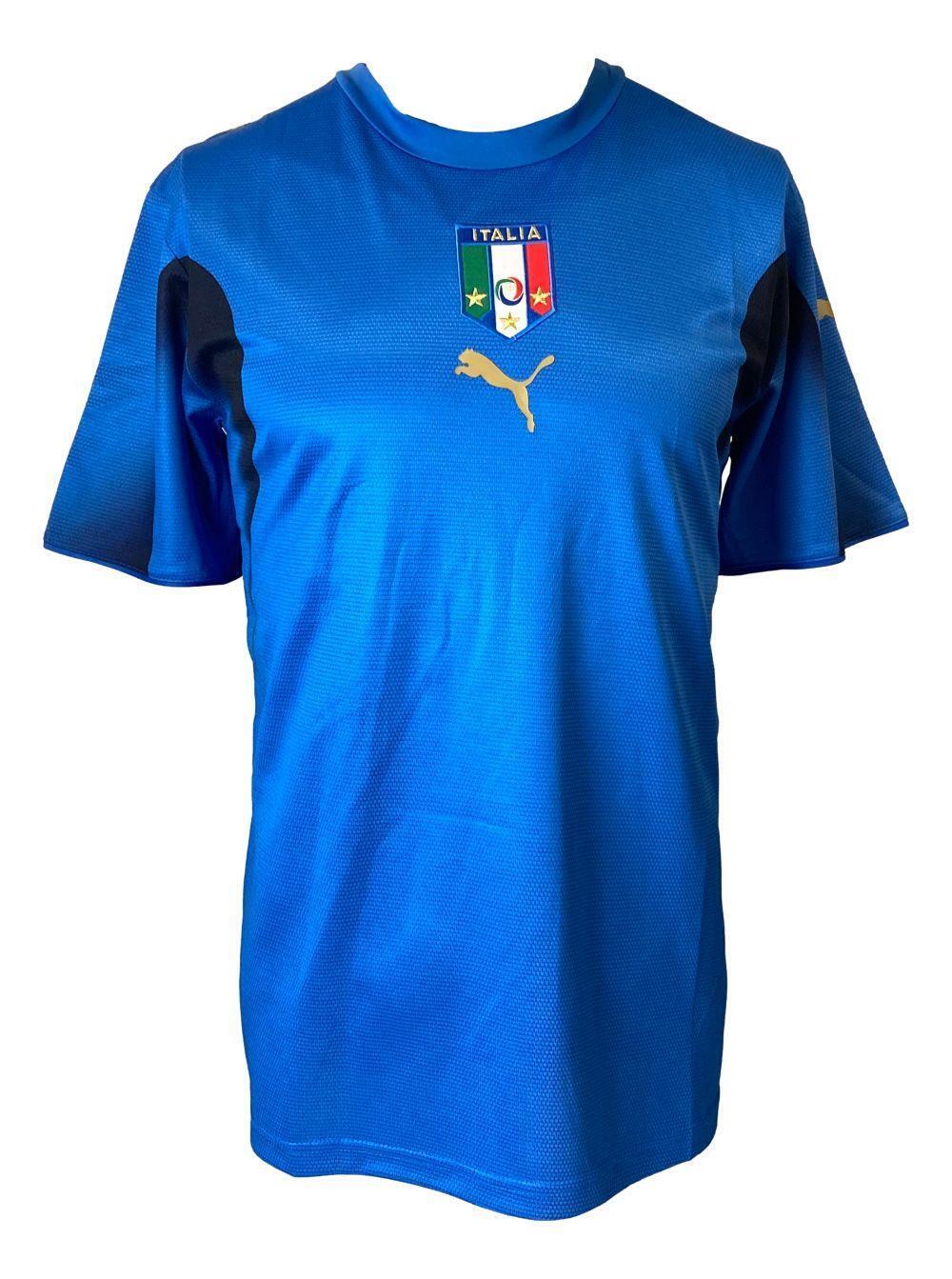 Gianluigi Buffon Signed Italy Puma Blue Soccer Jersey BAS - Image 3