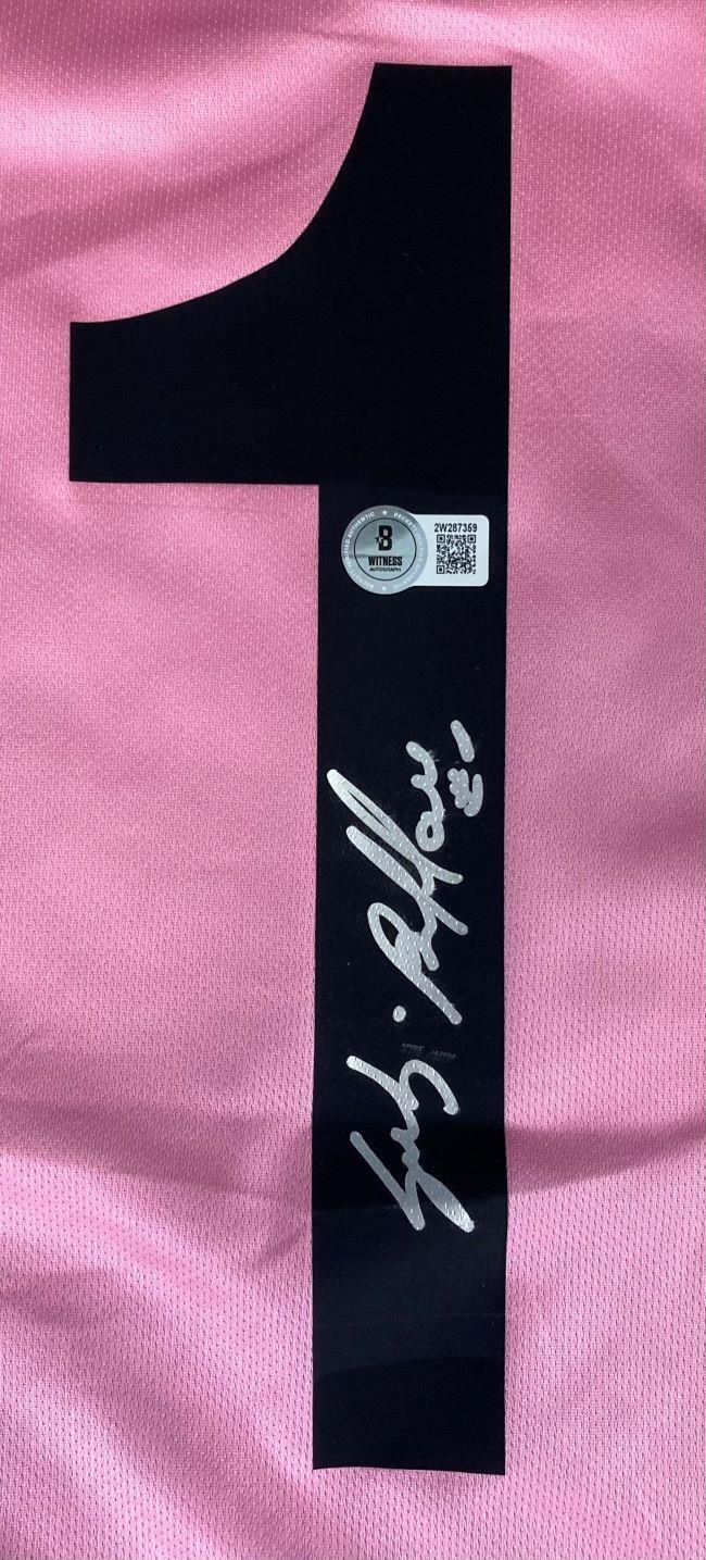 Gianluigi Buffon Signed Juventus Lotto Pink Soccer Jersey BAS - Image 2