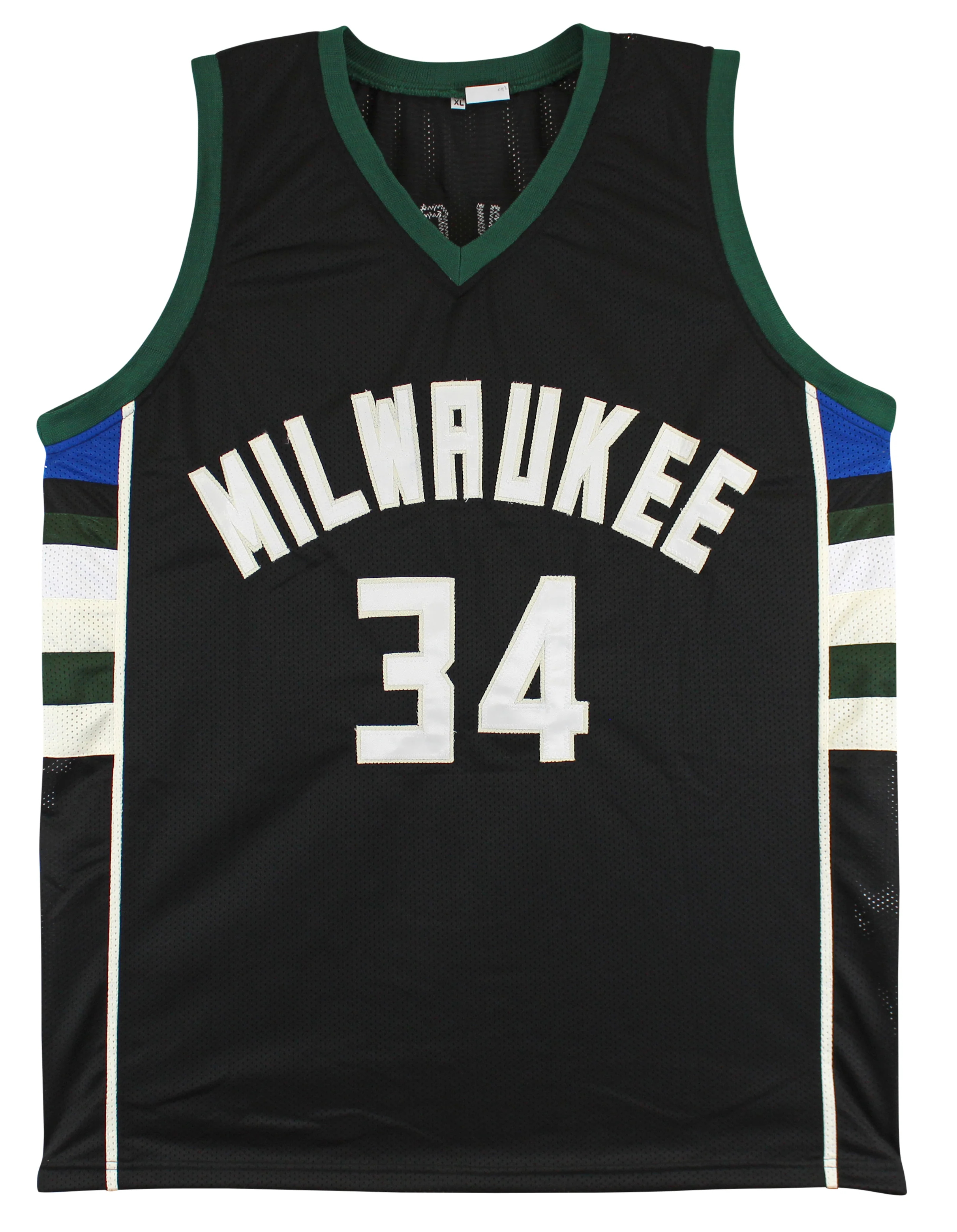 Giannis Antetokounmpo Authentic Signed Black Pro Style Jersey Autographed JSA - Image 4