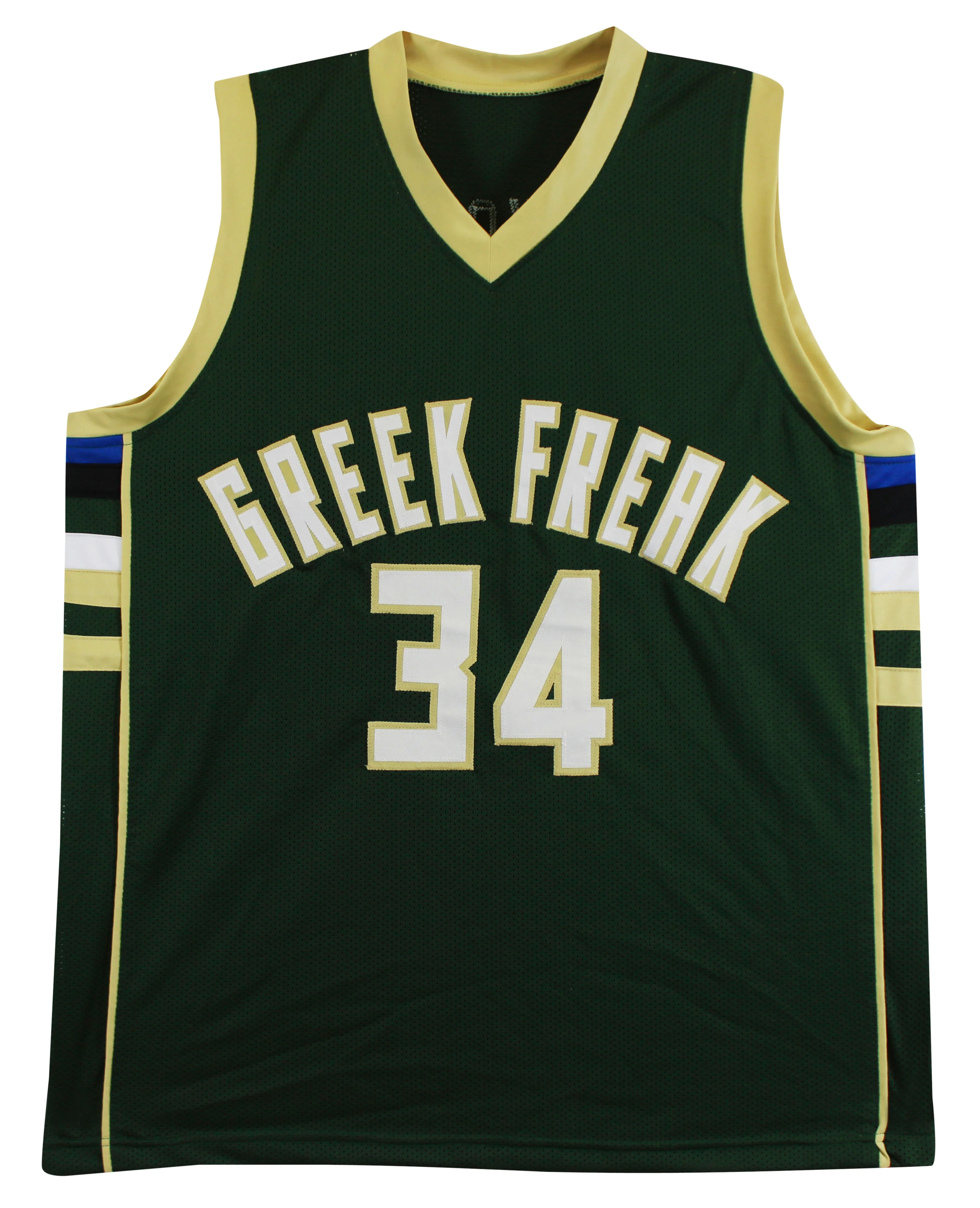 Giannis Antetokounmpo Authentic Signed Green Pro Style Jersey BAS Wit #WG59788 - Image 4