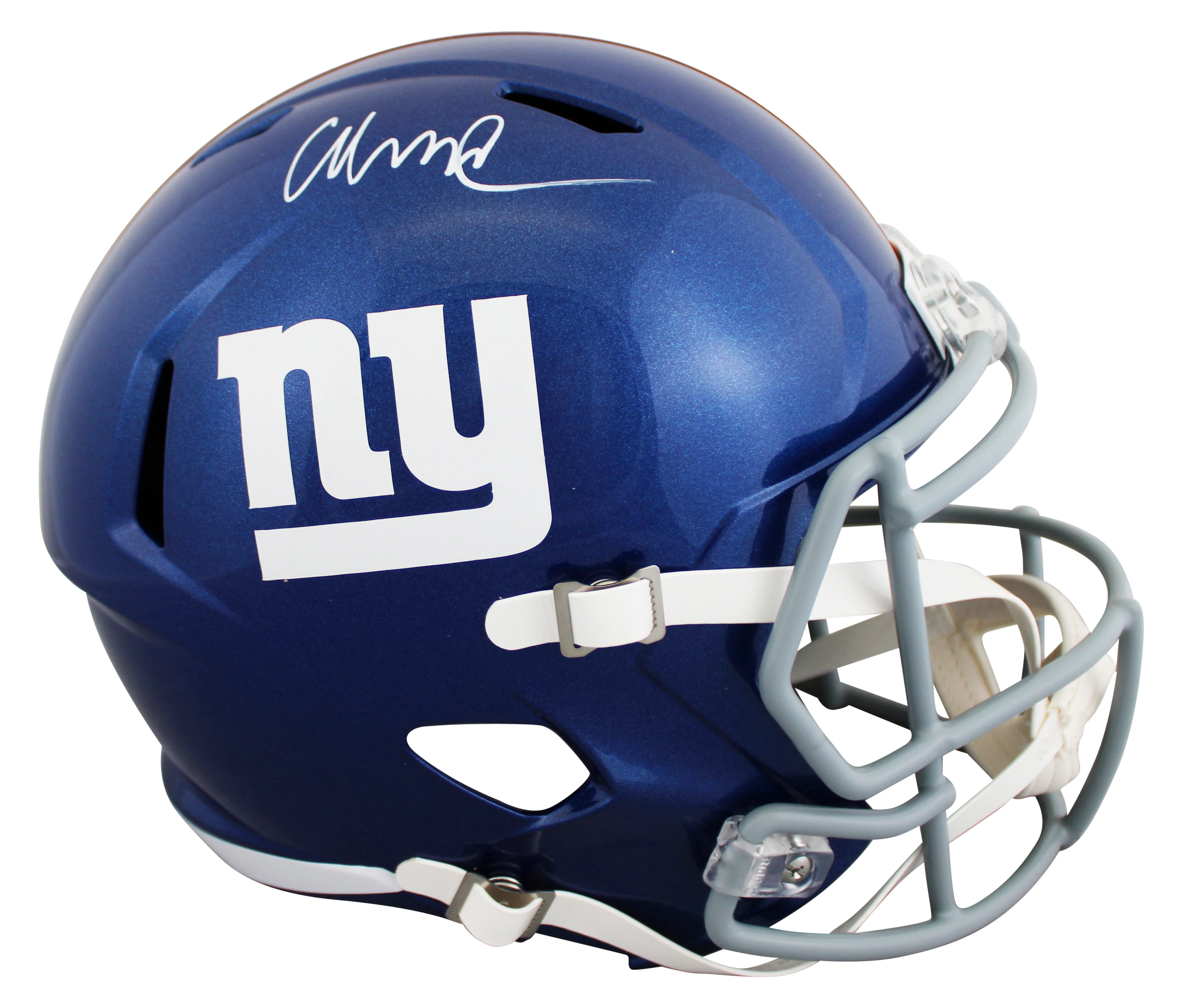 Giants Abdul Carter Authentic Signed Full Size Speed Rep Helmet BAS Witnessed - Image 2