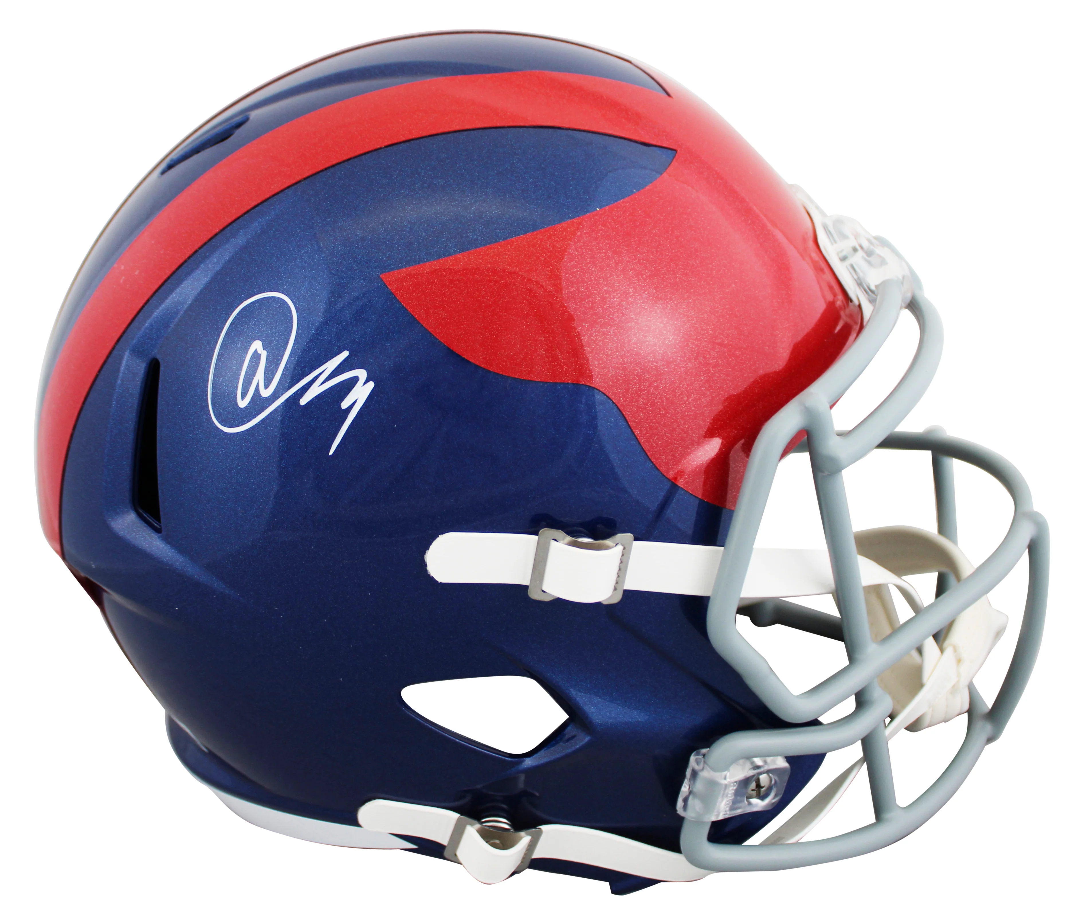Giants Abdul Carter Signed 2024 On-Field Alt Full Size Speed Rep Helmet BAS Wit - Image 2
