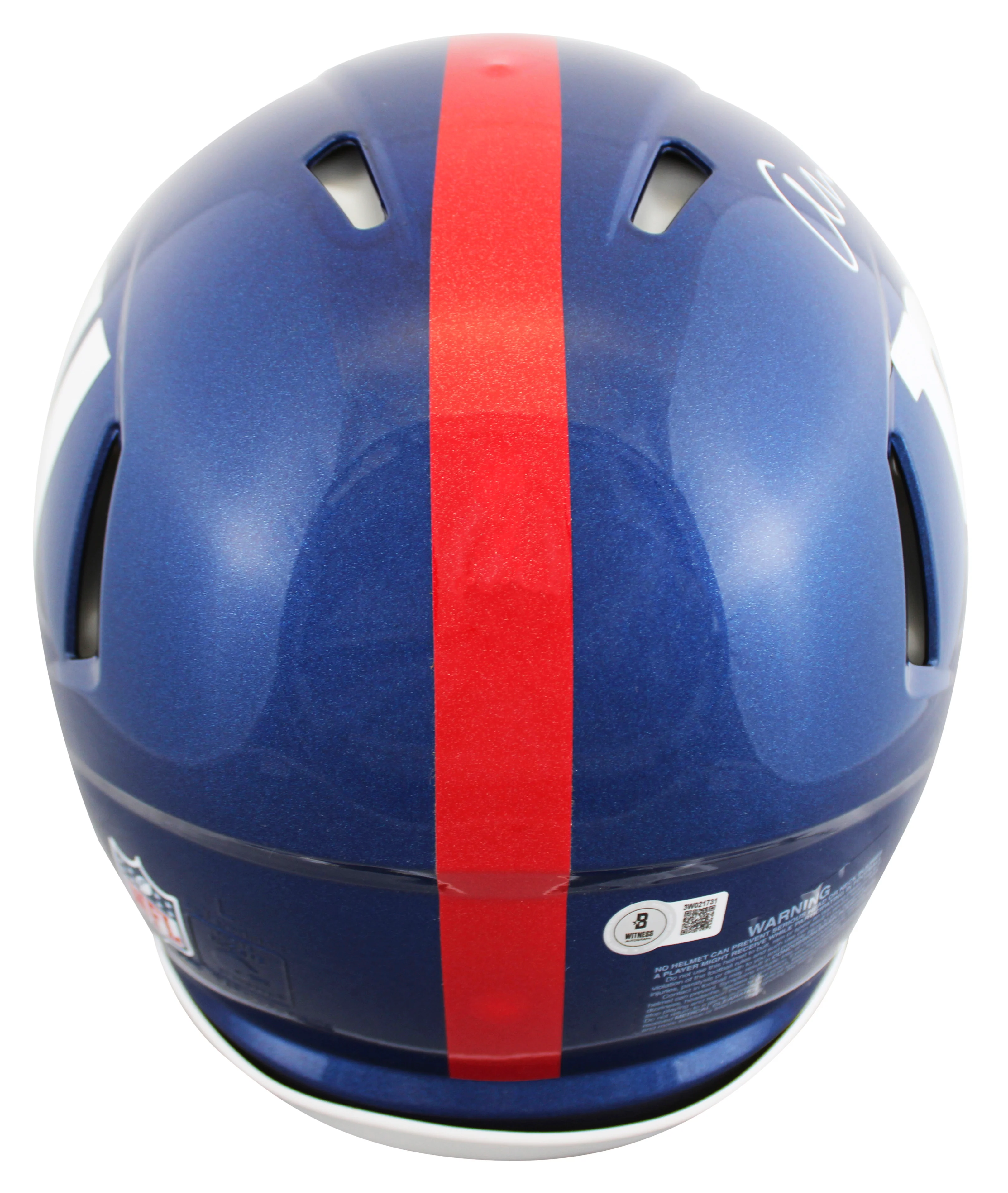 Giants Abdul Carter Signed Full Size Speed Proline Helmet W/ Case BAS Witnessed - Image 4