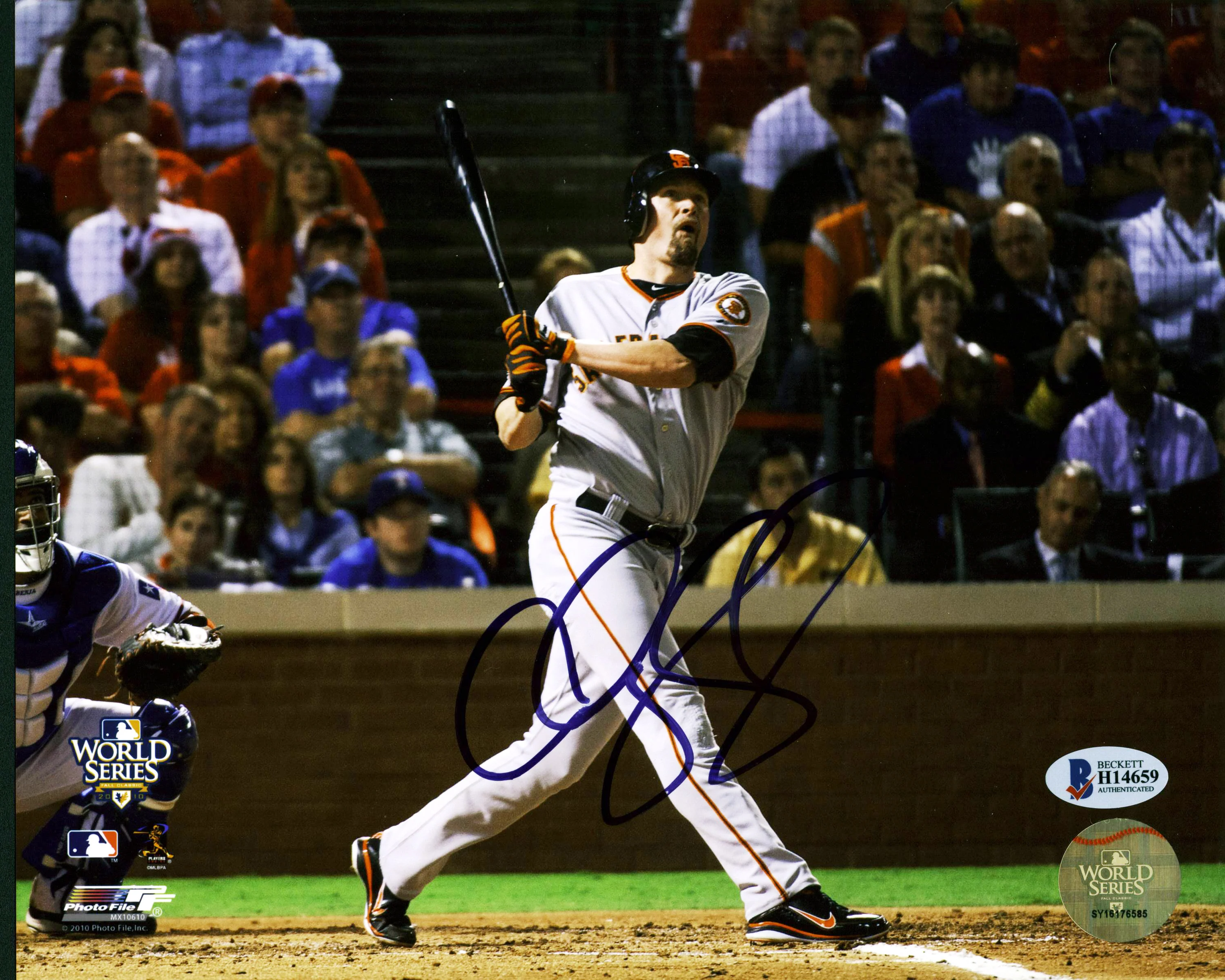 Giants Aubrey Huff Authentic Signed 8x10 Photo Autographed BAS #H14659 - Image 2