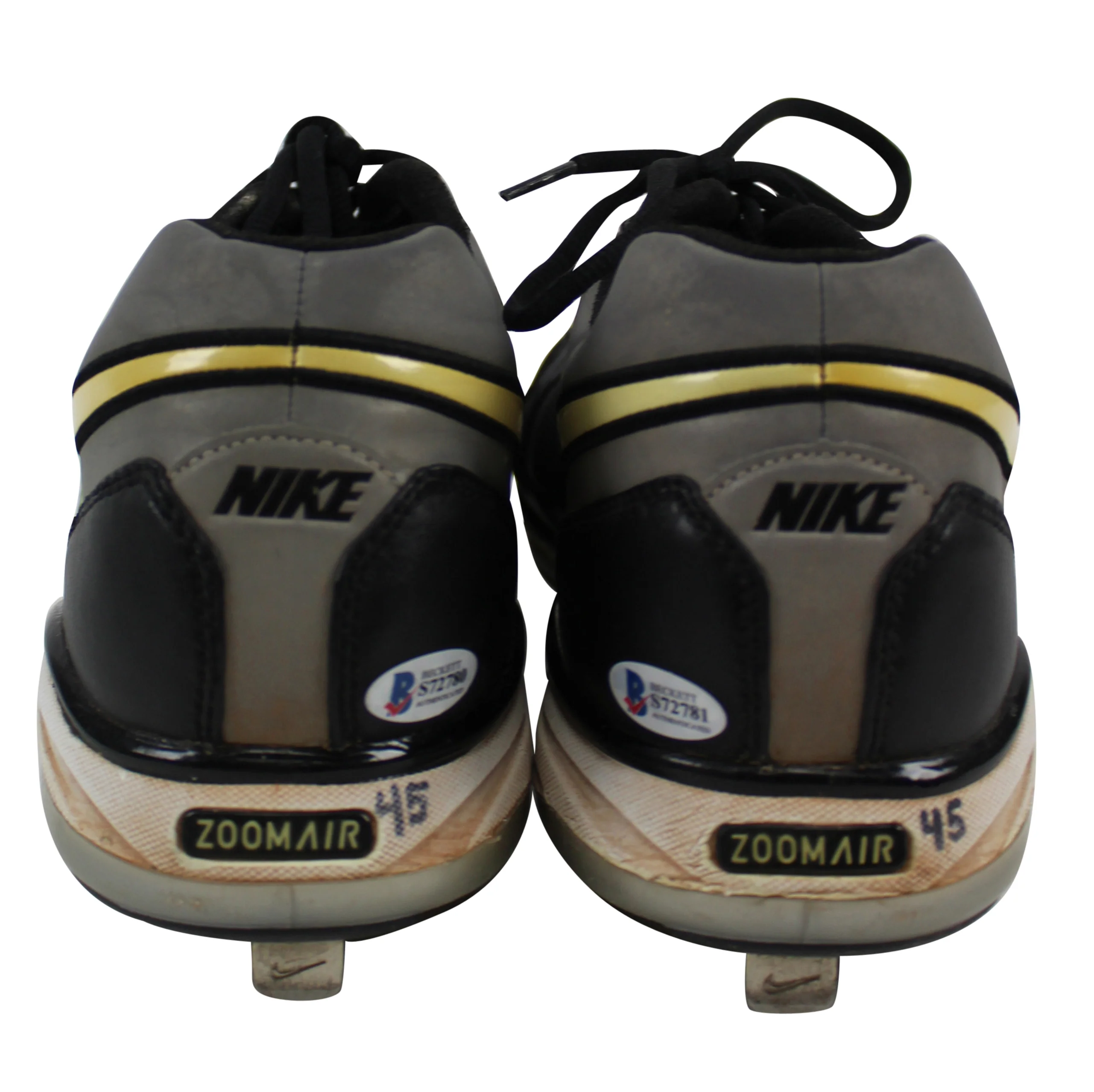 Giants Dan Runzler Authentic Signed Game Used Nike Cleats Autographed BAS - Image 6