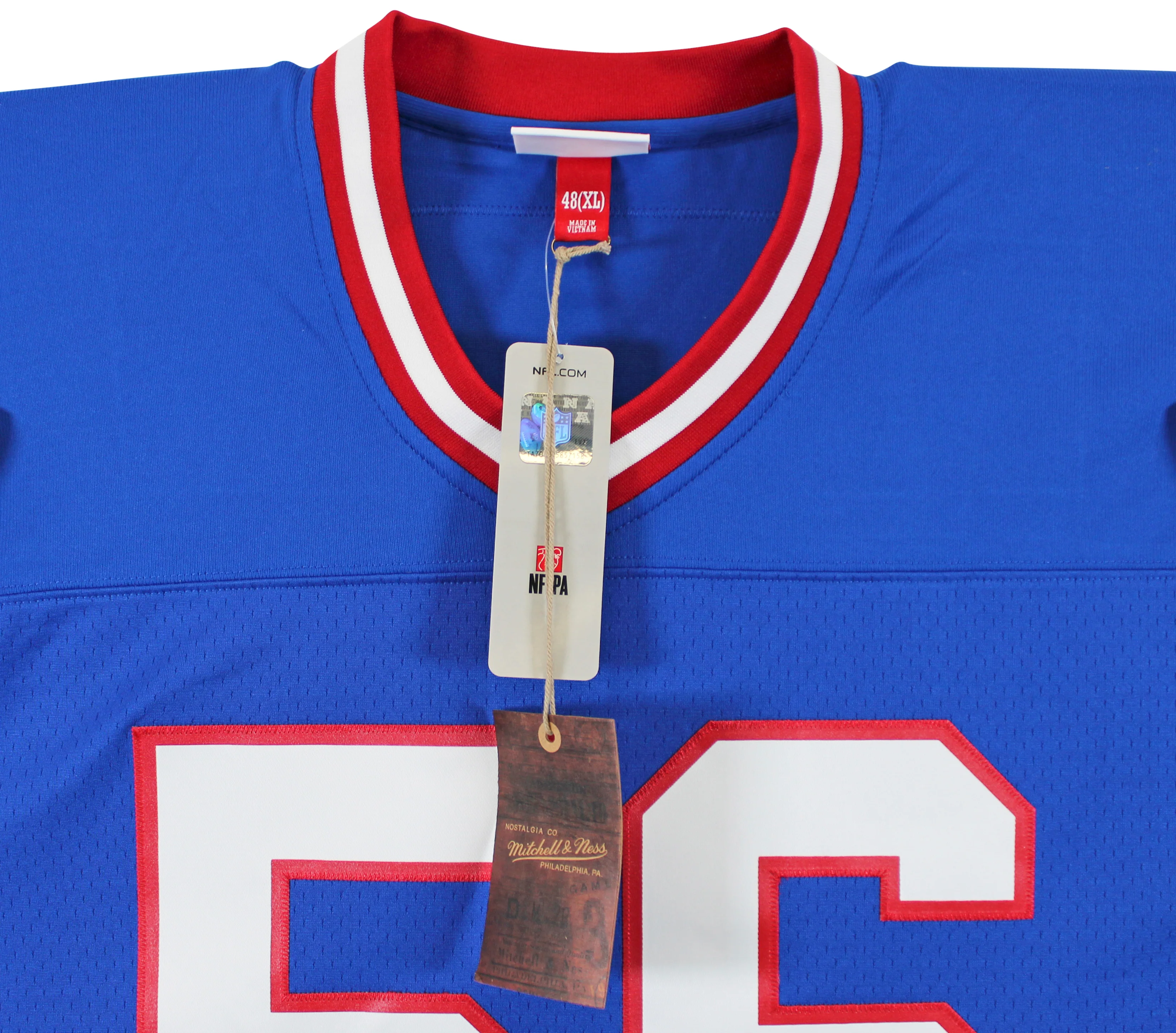 Giants Lawrence Taylor Signed 1986 Blue M&N TB Jersey BAS Witnessed #2W424447 - Image 5