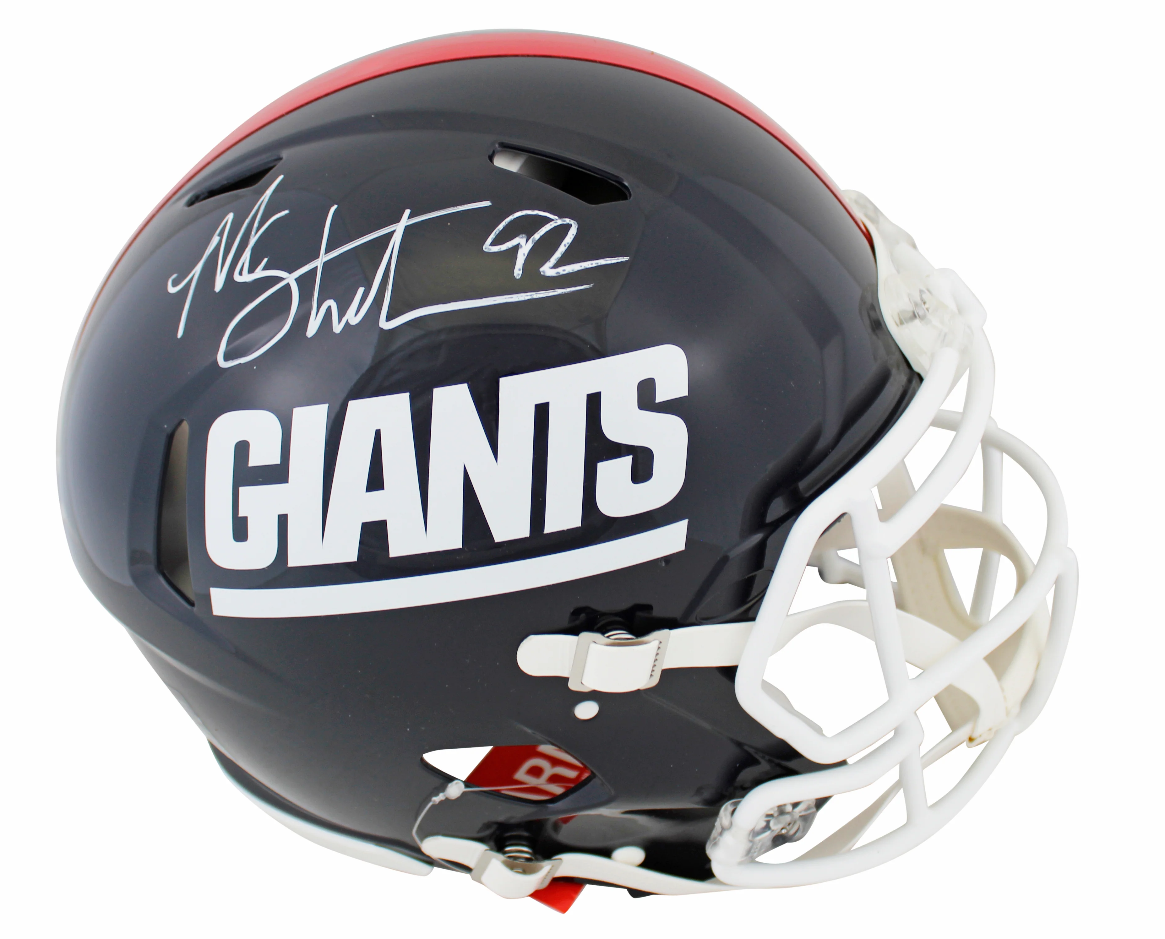 Giants Michael Strahan Signed 1981-99 TB F/S Speed Proline Helmet W/ Case BAS W - Image 3