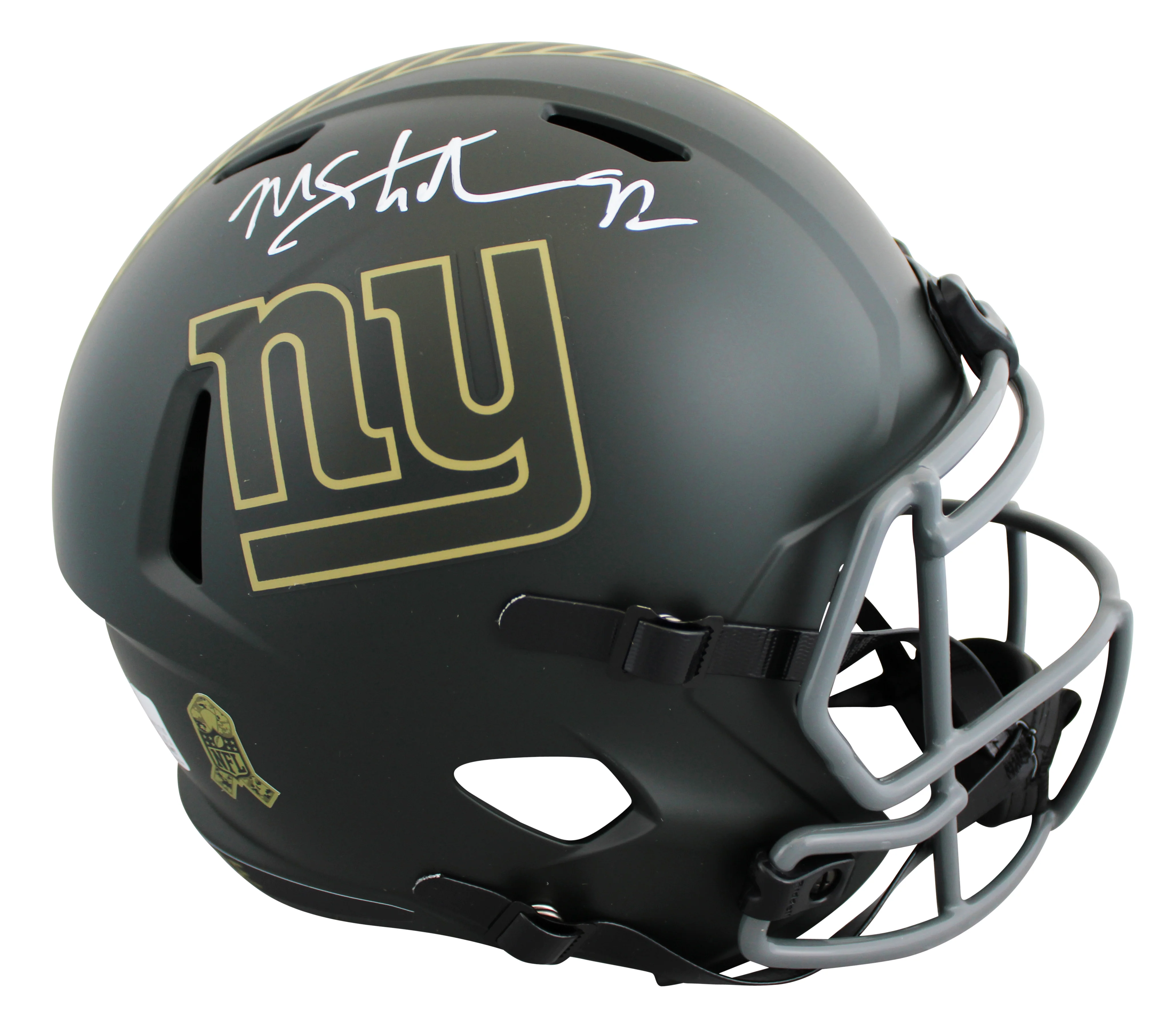 Giants Michael Strahan Signed STS IV Full Size Speed Rep Helmet BAS Witnessed - Image 2