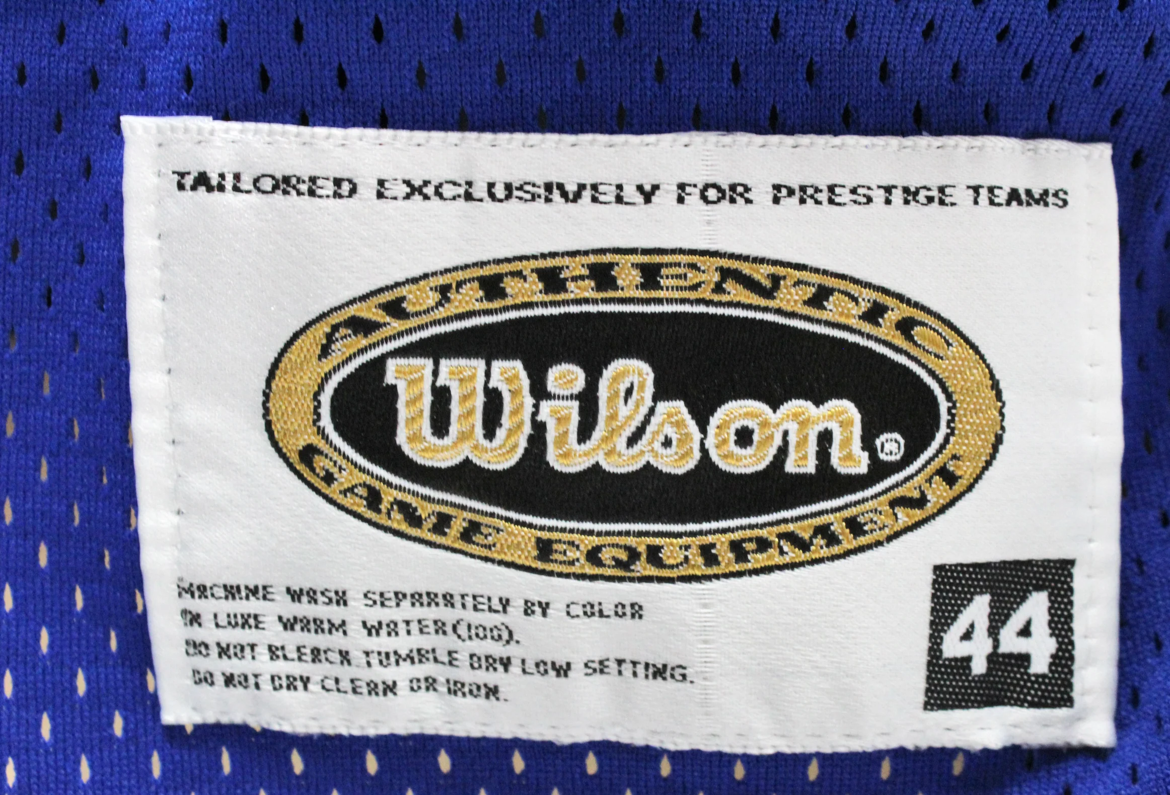 Giants Y.A. Tittle Authentic Signed Blue Wilson Authentic Jersey BAS #H92206 - Image 5