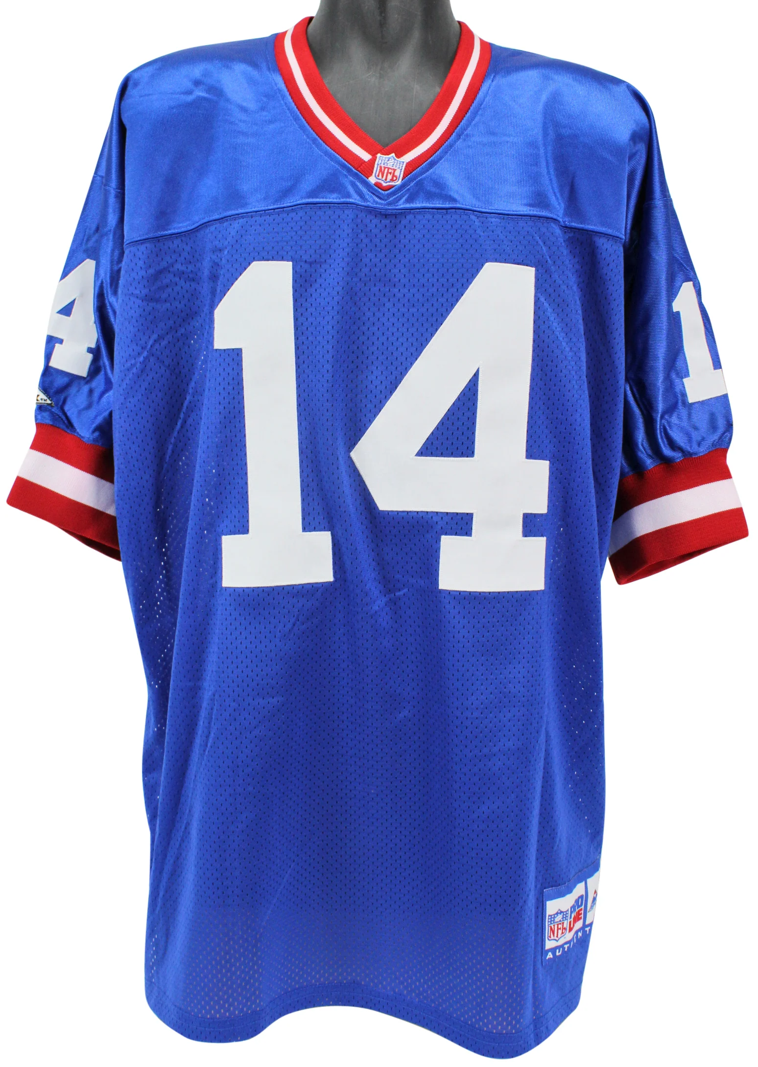 Giants Y.A. Tittle "HOF 1971" Signed Blue Apex Proline Jersey BAS #H92210 - Image 4