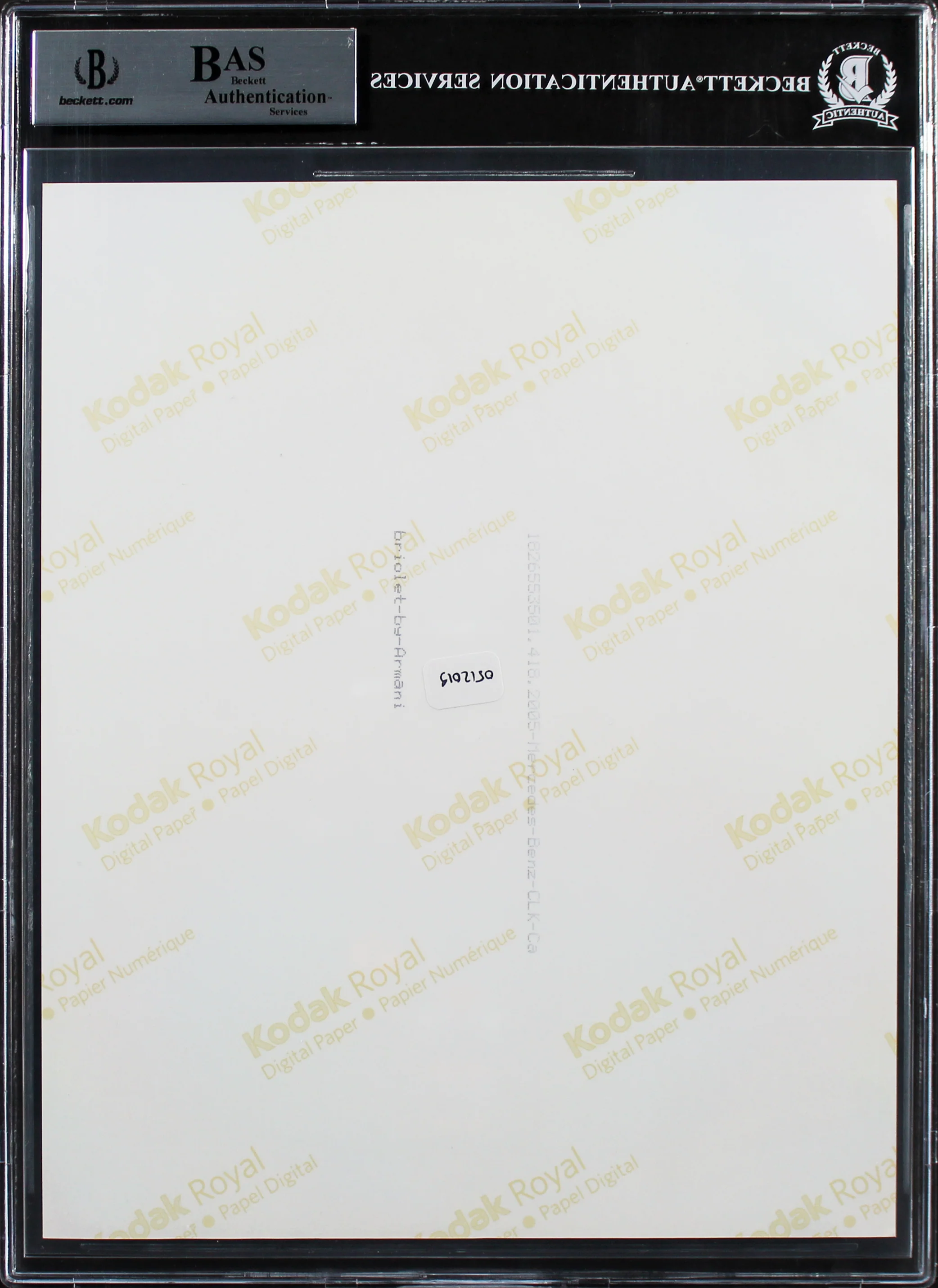 Giorgio Armani Authentic Signed 8x10 Photo Autographed BAS Slabbed - Image 3