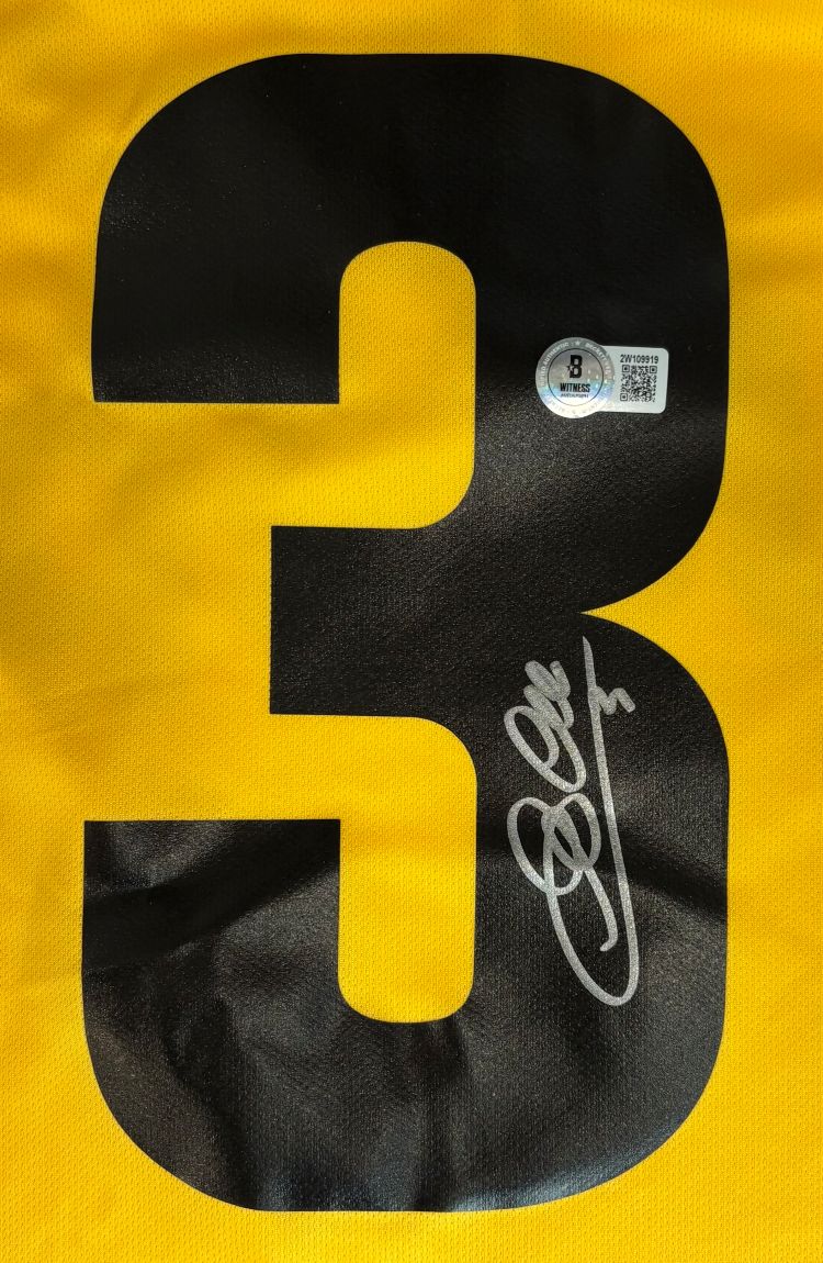 Giorgio Chiellini Signed Juventus Yellow Nike Soccer Jersey BAS - Image 2