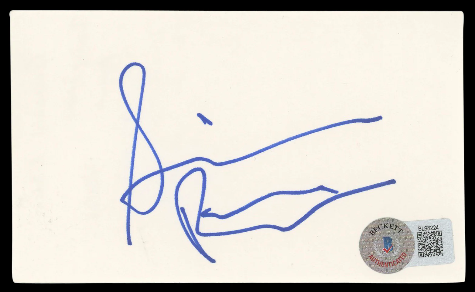 Giovanni Ribisi Gone in 60 Seconds Authentic Signed 3x5 Index Card BAS #BL98224 - Image 2
