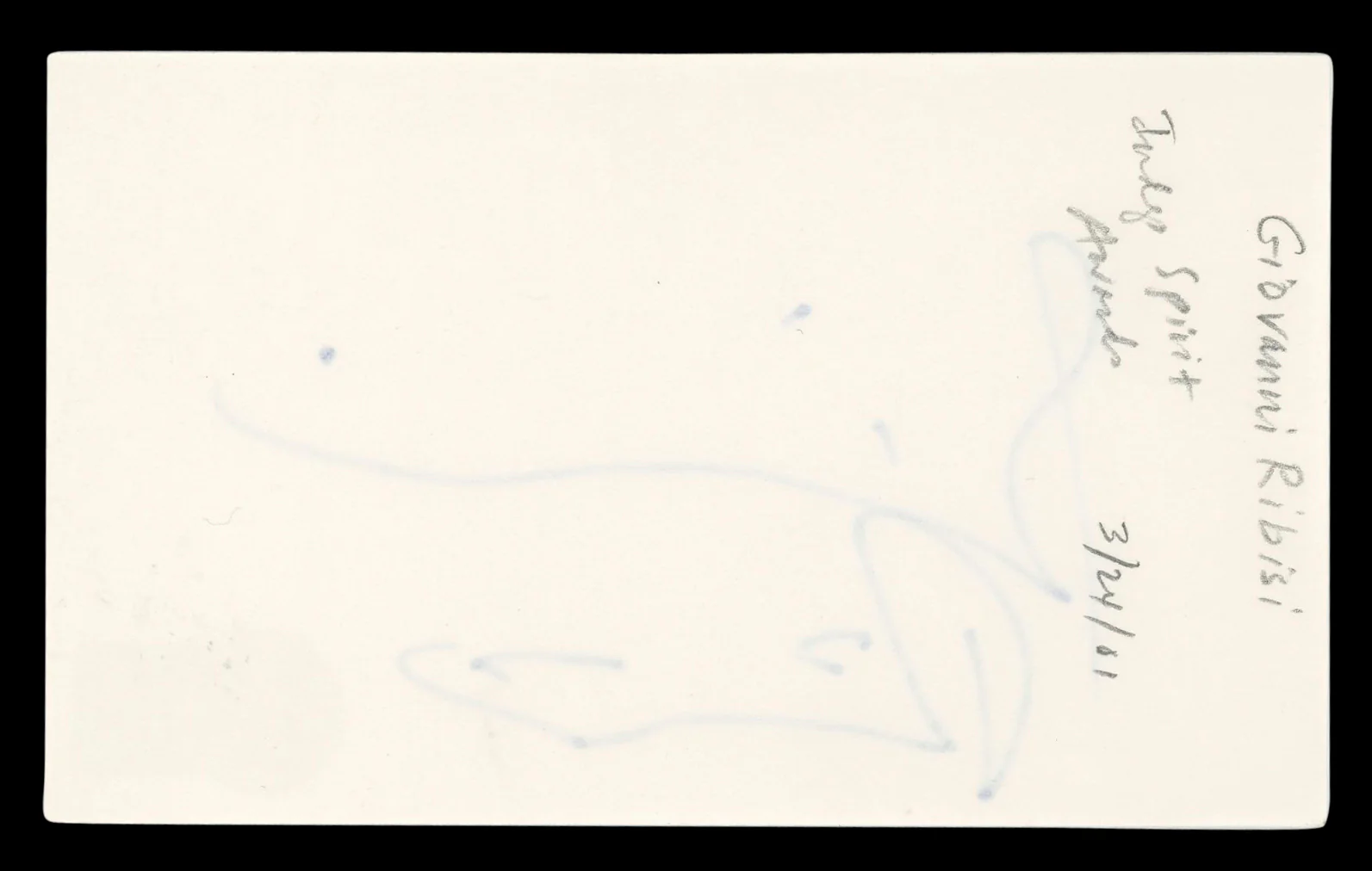 Giovanni Ribisi Gone in 60 Seconds Authentic Signed 3x5 Index Card BAS #BL98225 - Image 3