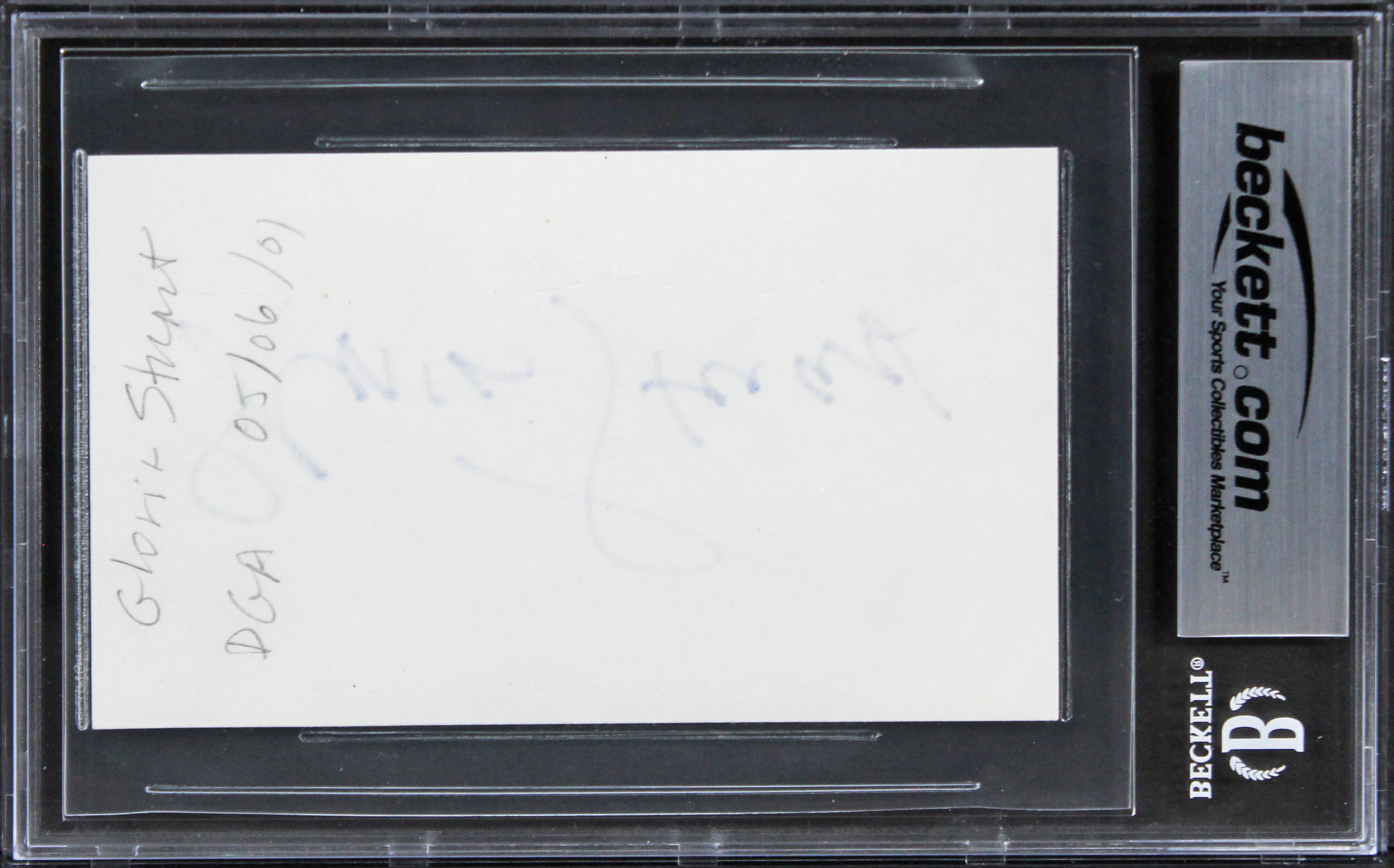 Gloria Stuart Titanic Signed 3x5 Index Card Auto Graded Gem Mint 10! BAS Slab 1 - Image 3