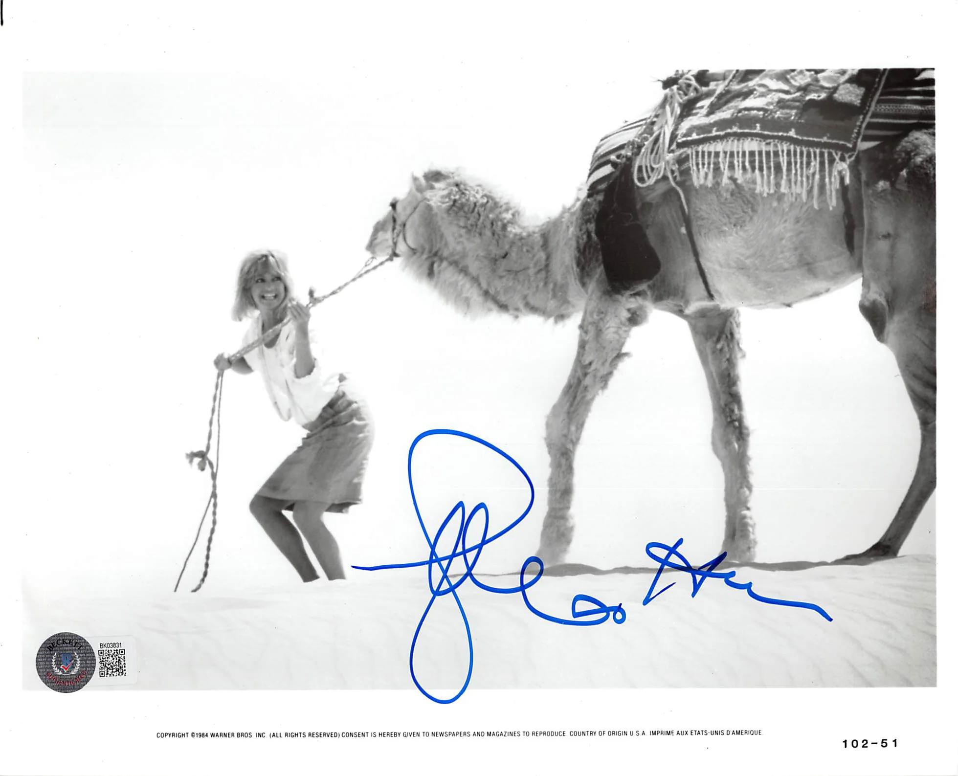 Goldie Hawn Protocol Authentic Signed 8x10 Photo Autographed BAS #BK03831 - Image 2