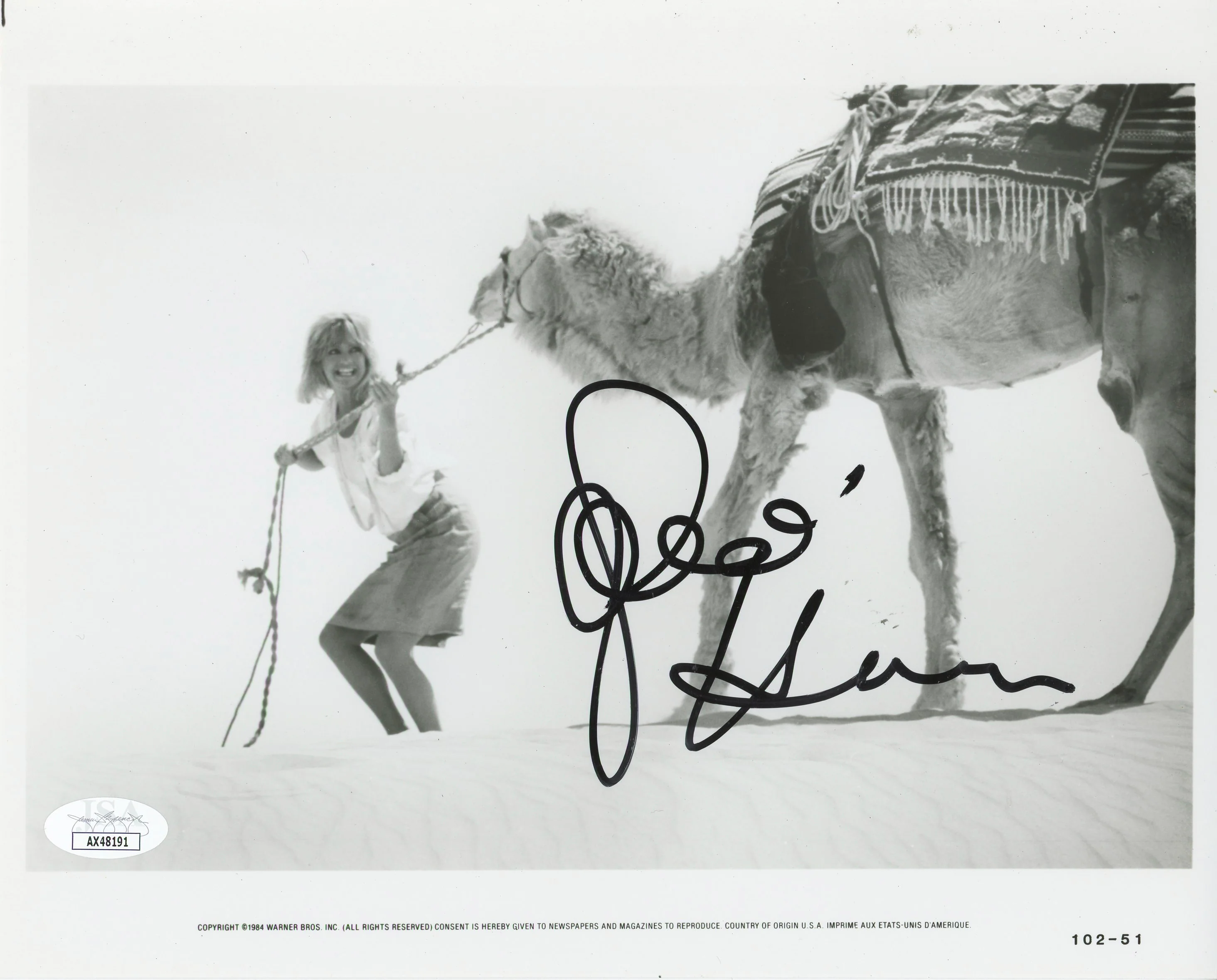 Goldie Hawn Protocol Authentic Signed 8x10 Photo Autographed JSA #AX48191 - Image 2