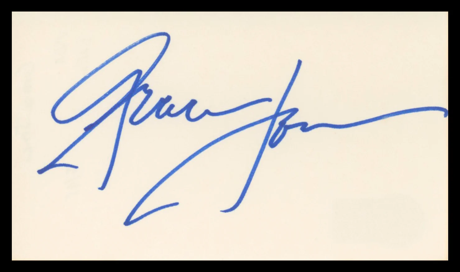 Grace Jones A View to a Kill Authentic Signed 3x5 Index Card BAS #BU64792 - Image 2