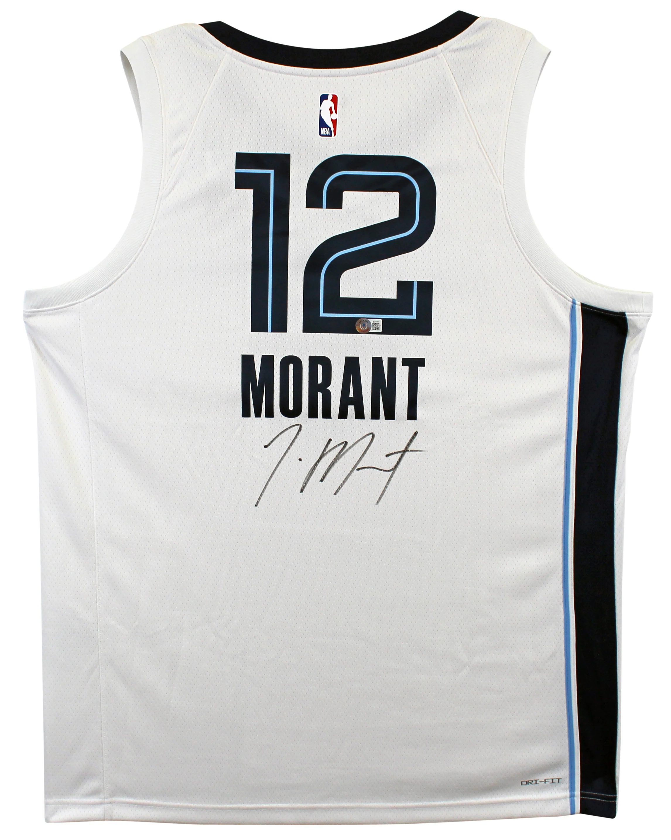 Grizzlies Ja Morant Authentic Signed White Nike Swingman Jersey BAS - Image 2
