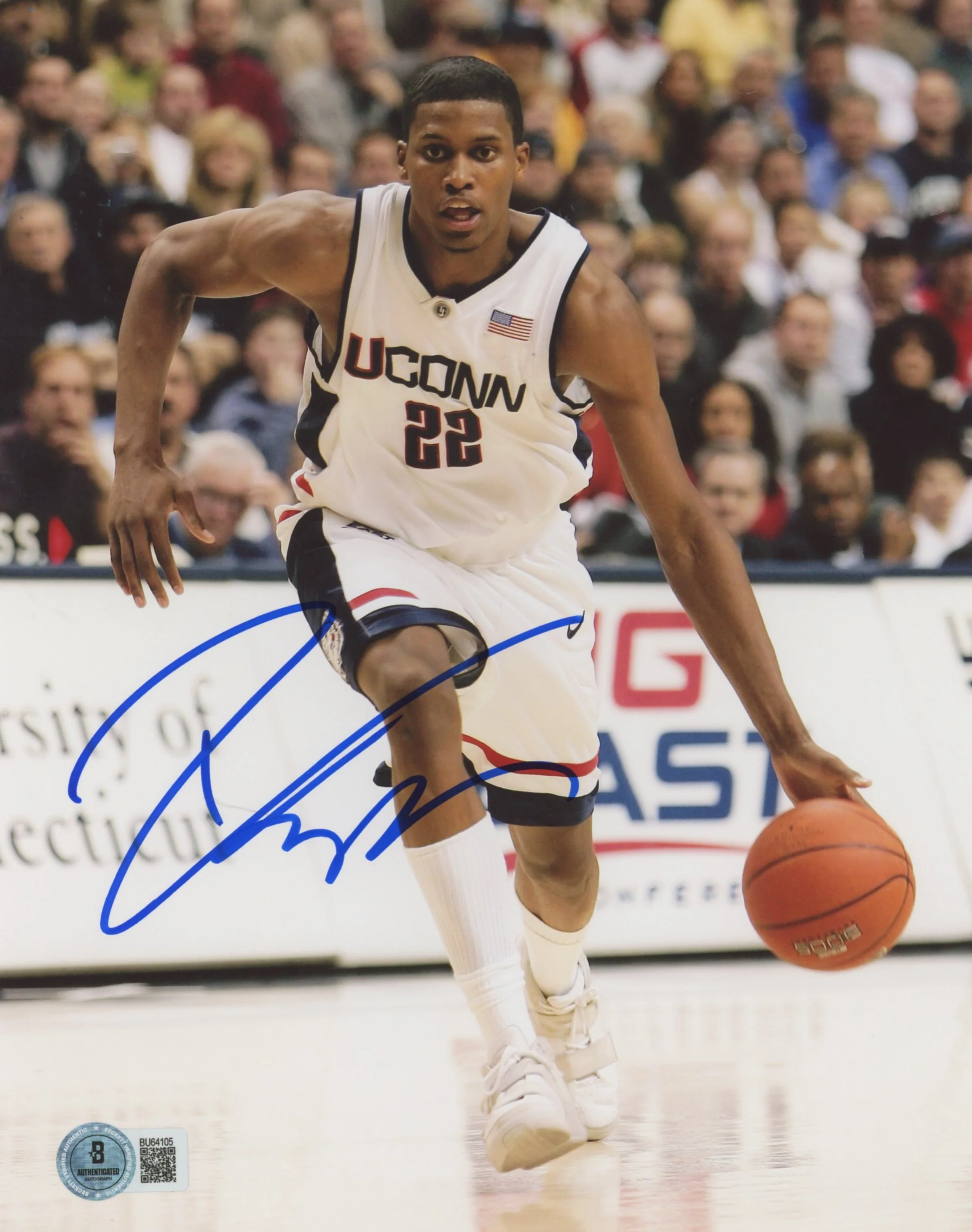 Grizzlies Rudy Gay Authentic Signed 8x10 Vertical Photo BAS #BU64105 - Image 2
