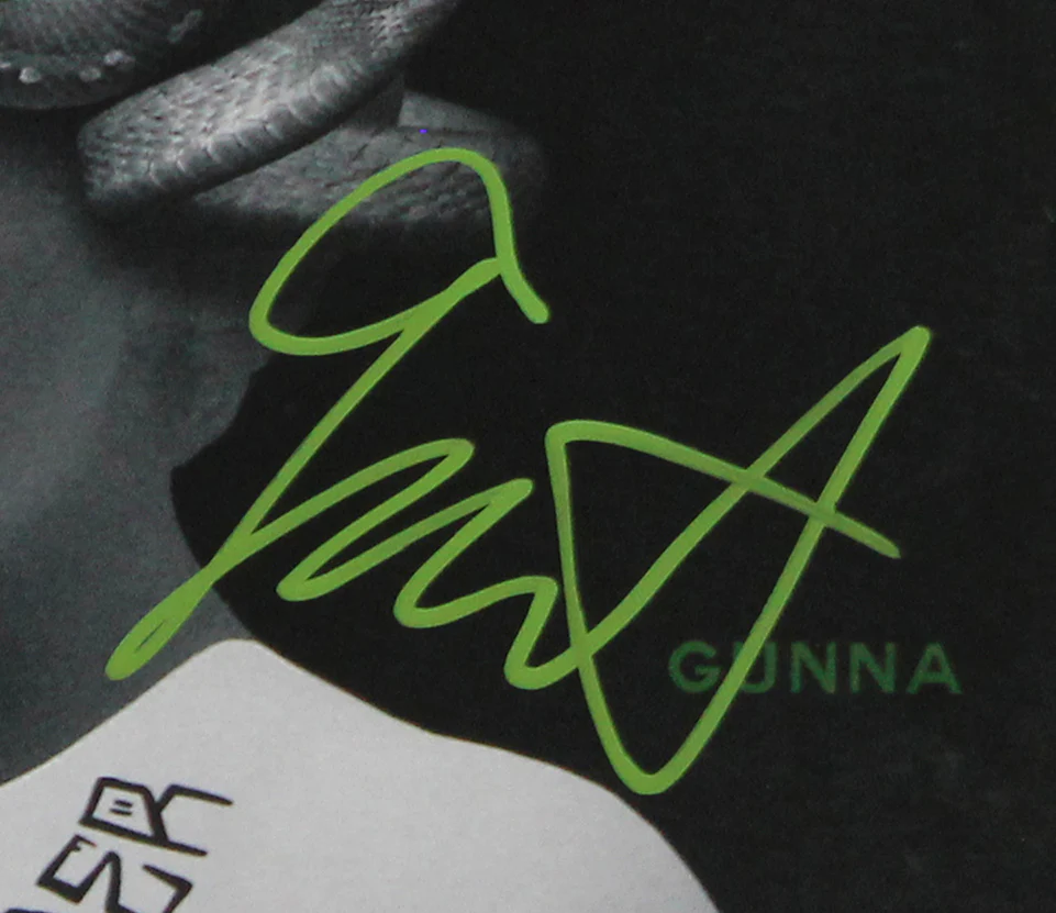 Gunna Authentic Signed Drip Harder Album Cover W/ Vinyl Autographed BAS #BN06557 - Image 4