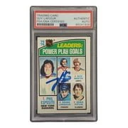 Guy LaFleur Signed 1976 Topps #5 Power Play Goals Leaders Hockey Card PSA/DNA - Image 3