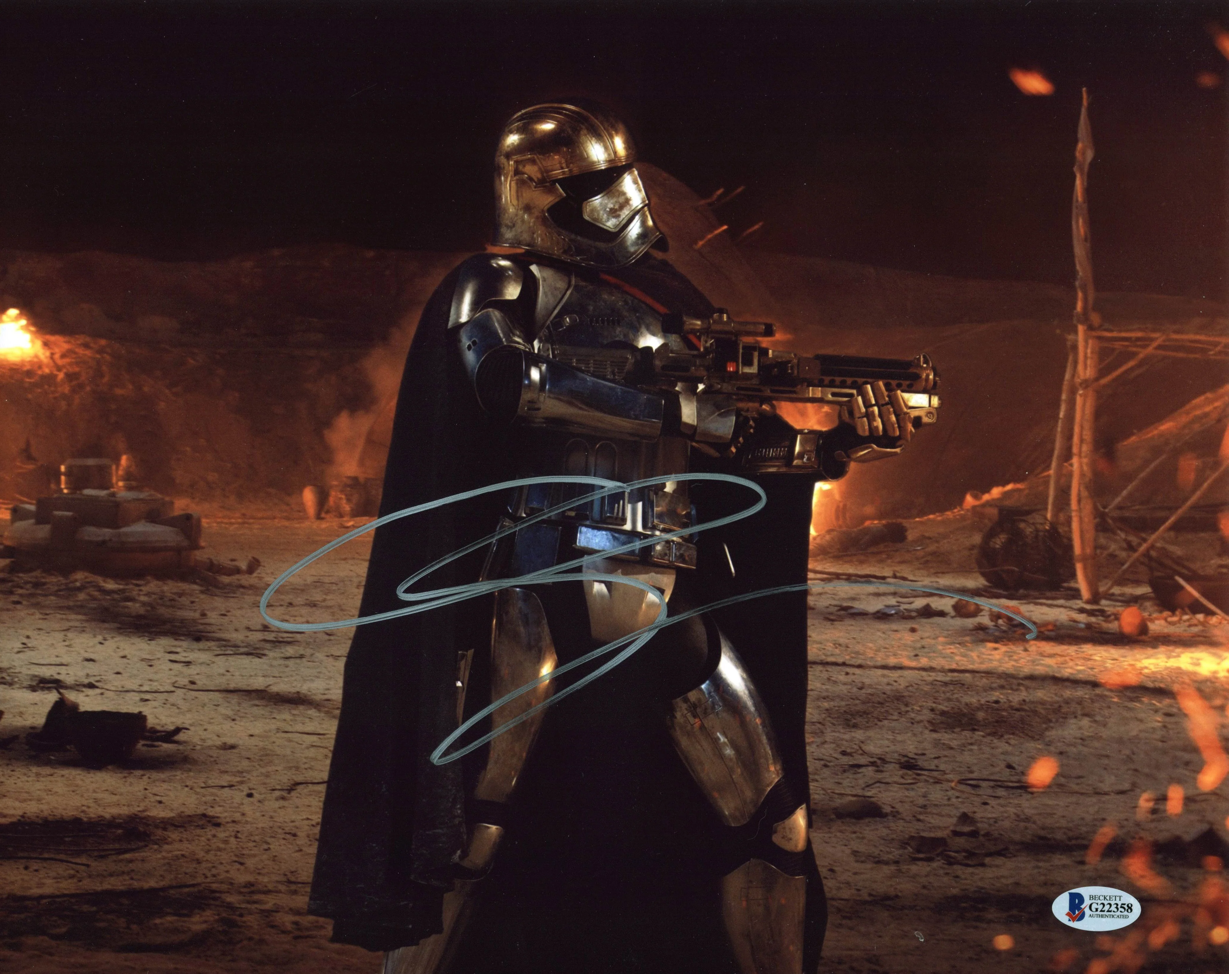 Gwendoline Christie Star Wars The Force Awakens Signed 11x14 Photo BAS #G22358 - Image 2