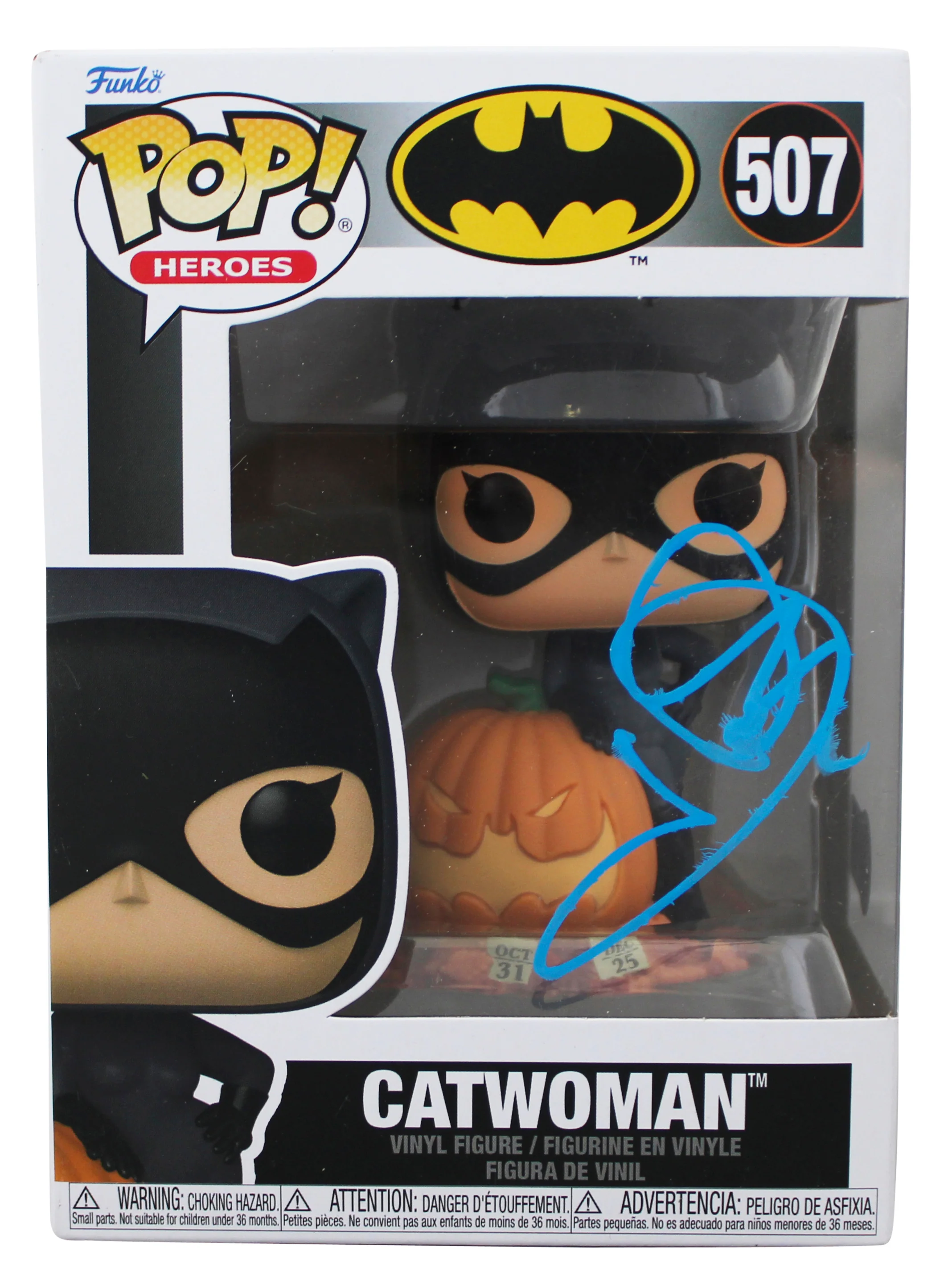 Halle Berry Catwoman Authentic Signed #507 Funko Pop Vinyl Figure BAS #BQ48495