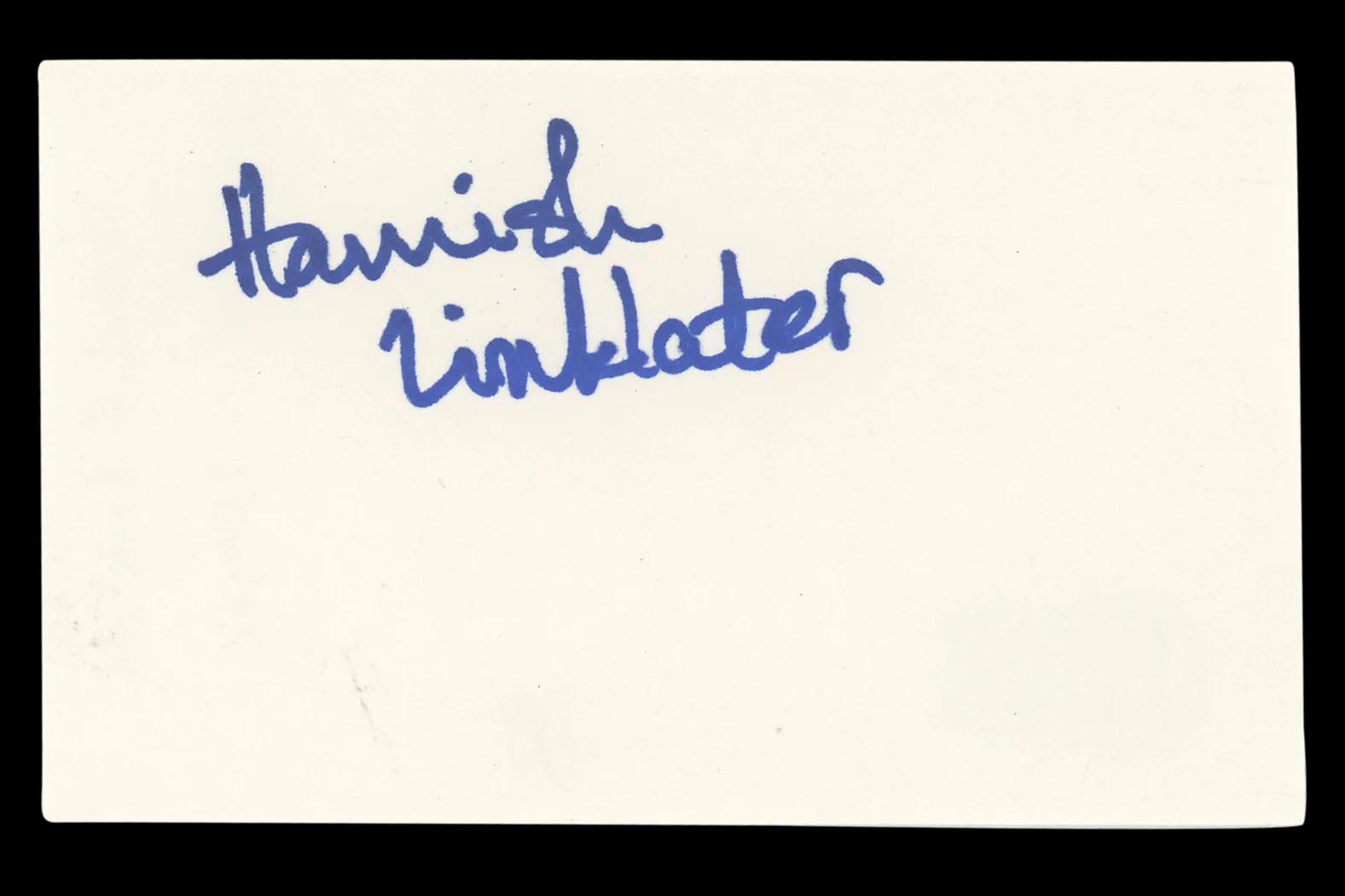 Hamish Linklater The Crazy Ones Authentic Signed 3x5 Index Card BAS #BL96382