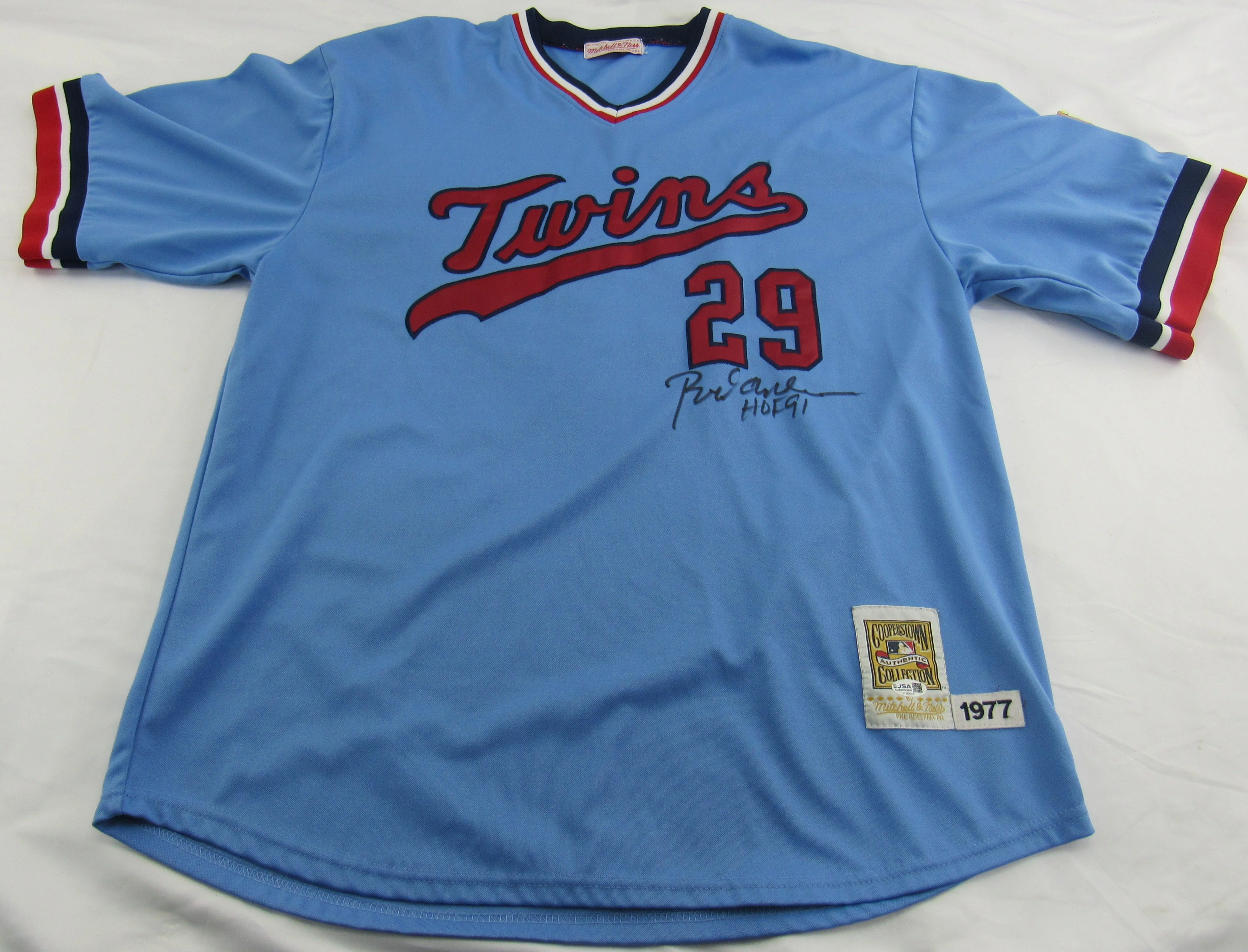 Rod Carew Signed Auto Twins Jersey JSA CH80369 - Image 4