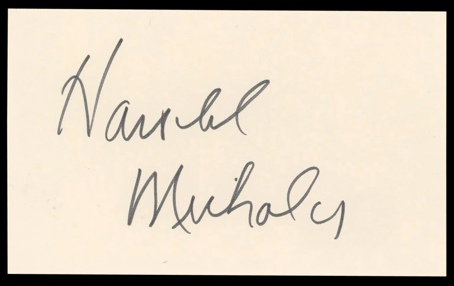 Harold Nicholas Down Argentine Way Authentic Signed 3x5 Index Card BAS #BL98888 - Image 2