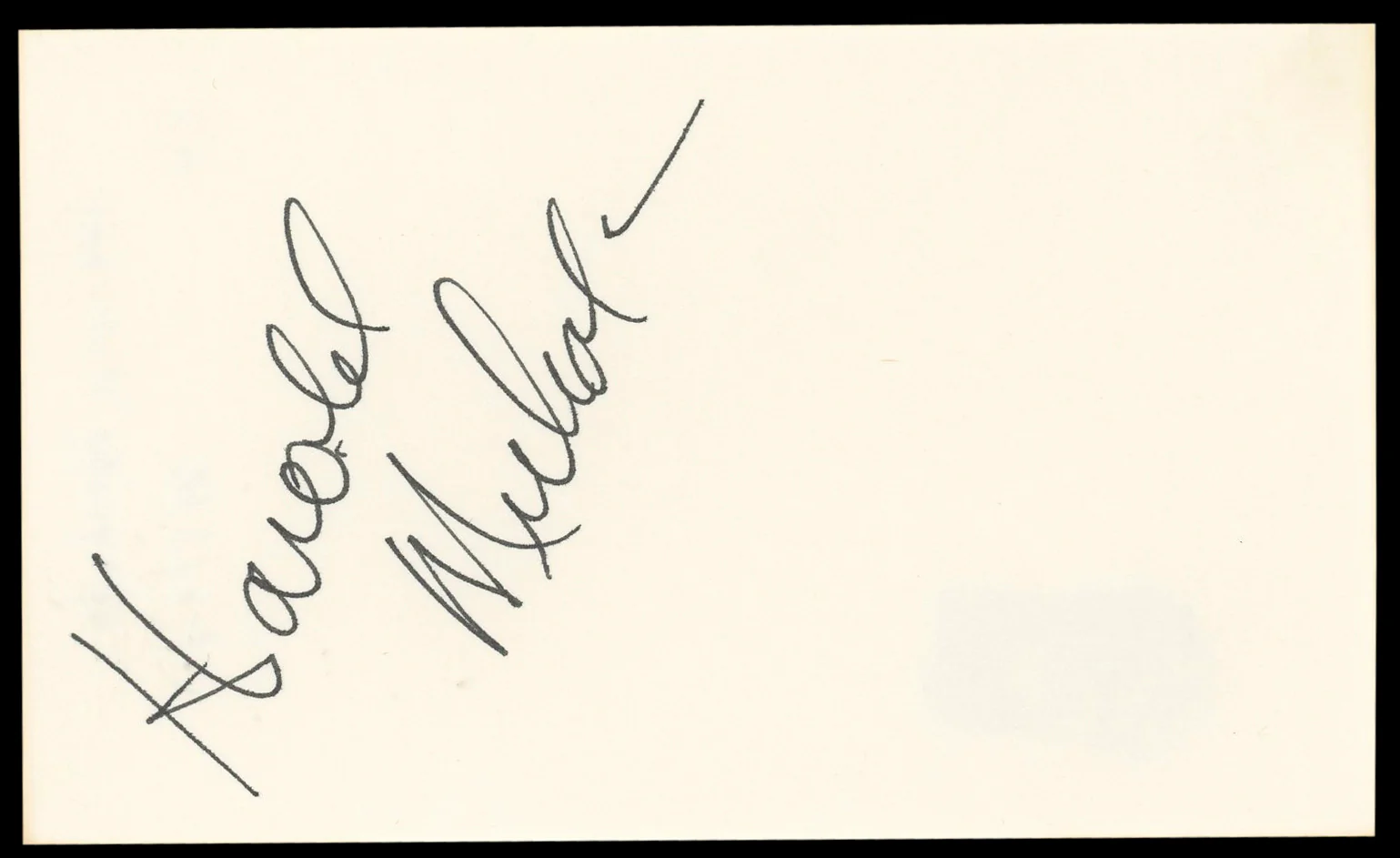 Harold Nicholas Down Argentine Way Authentic Signed 3x5 Index Card BAS #BL98889 - Image 2