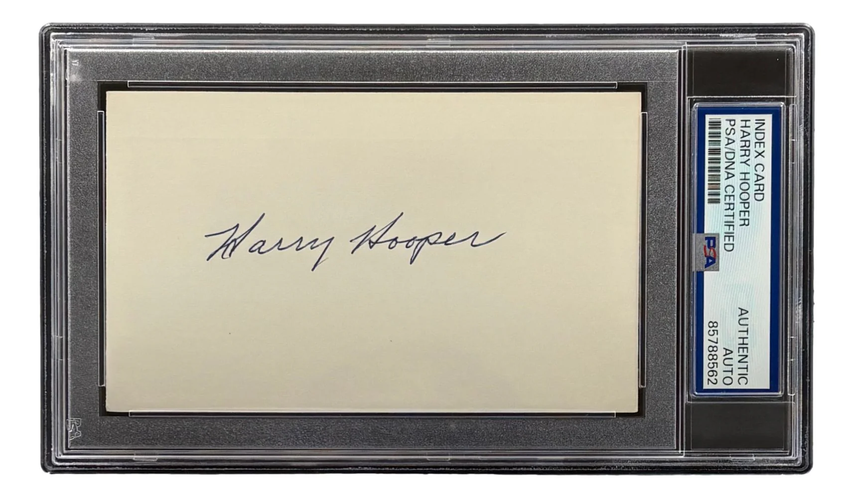 Harry Hooper Boston Red Sox Signed Index Card PSA/DNA