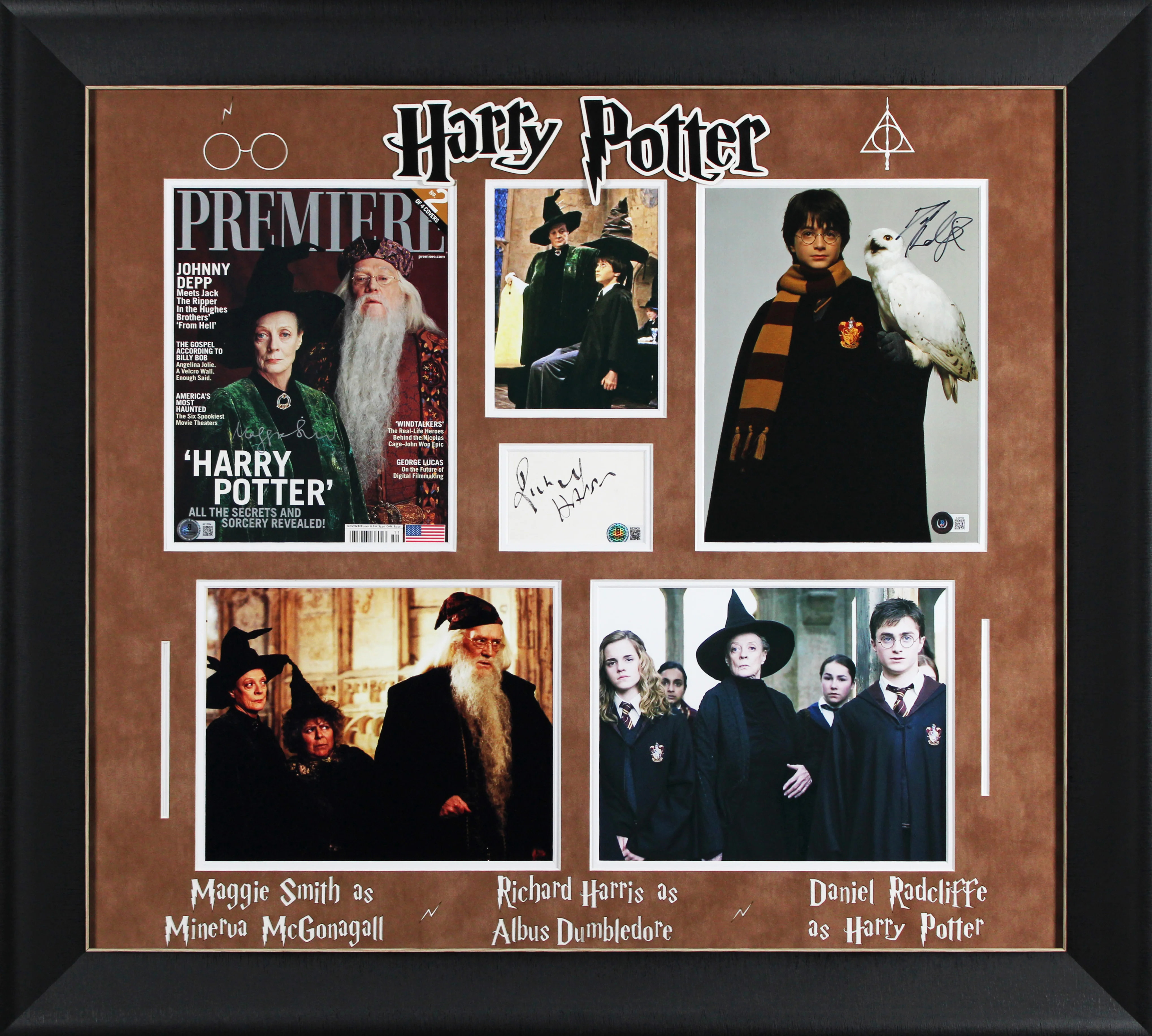 Harry Potter (3) Radcliffe, Smith & Harris Signed Framed Display BAS #AE13584 - Image 2