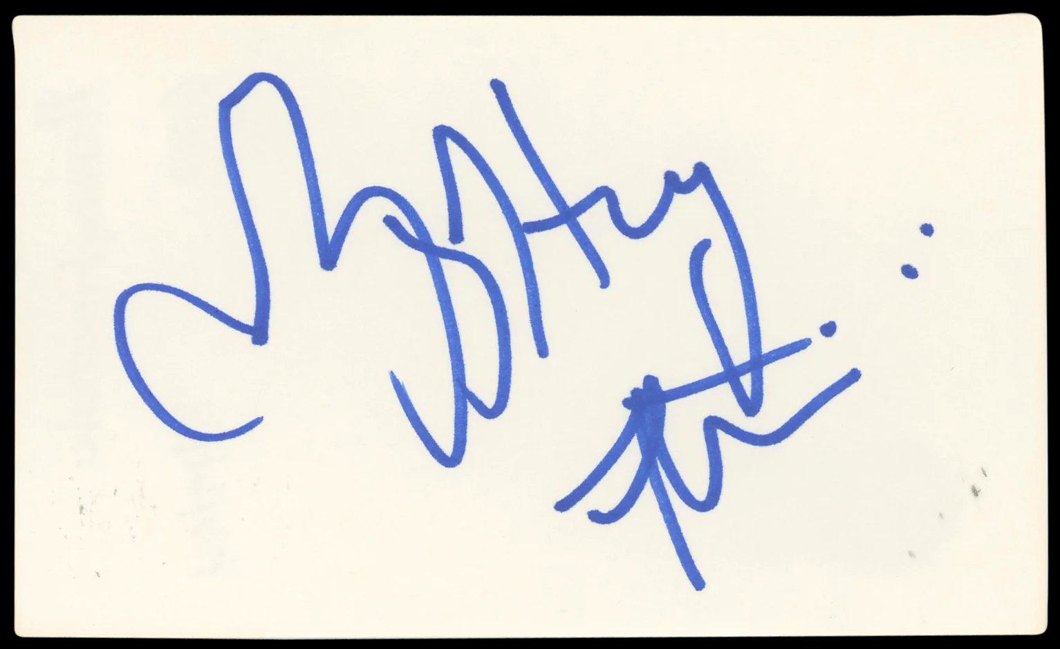 Harvey Fierstein Mrs. Doubtfire Authentic Signed 3x5 Index Card BAS #BN89159 - Image 2