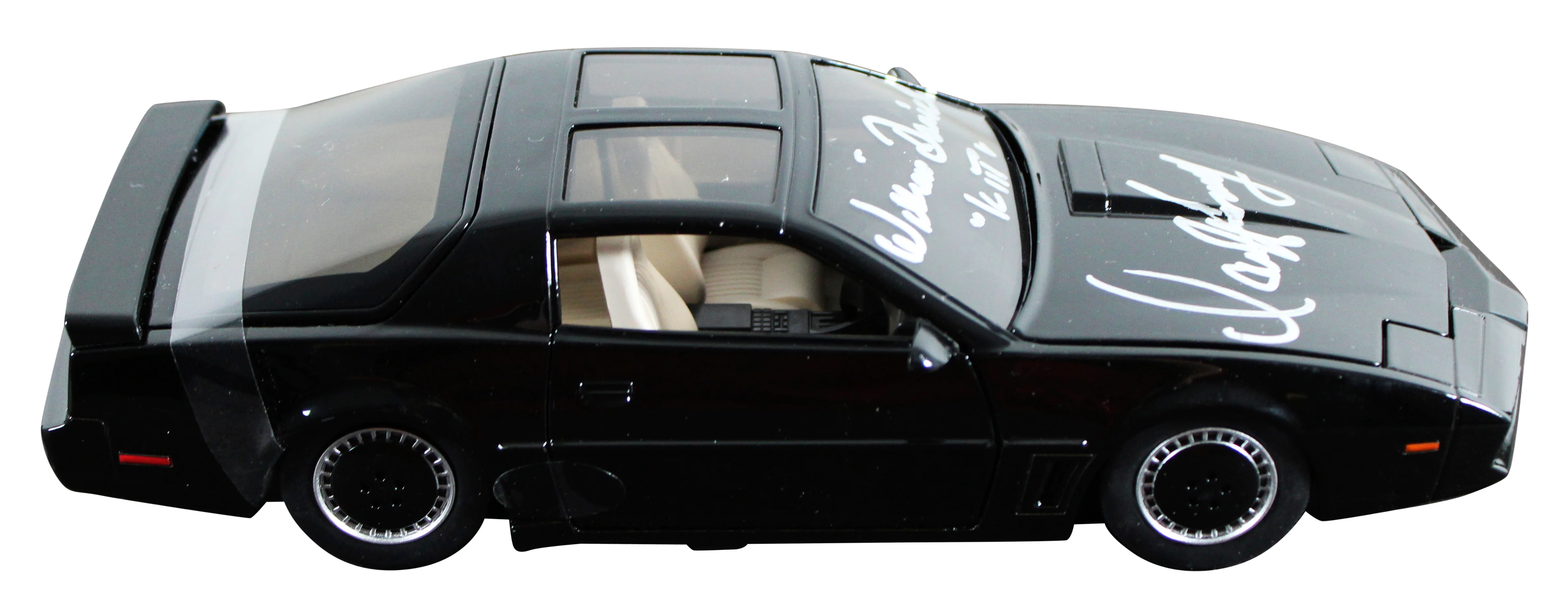 Hasselhoff & Daniels Knight Rider Signed 1:24 Die Cast Metal K.I.T.T. Car BAS - Image 7