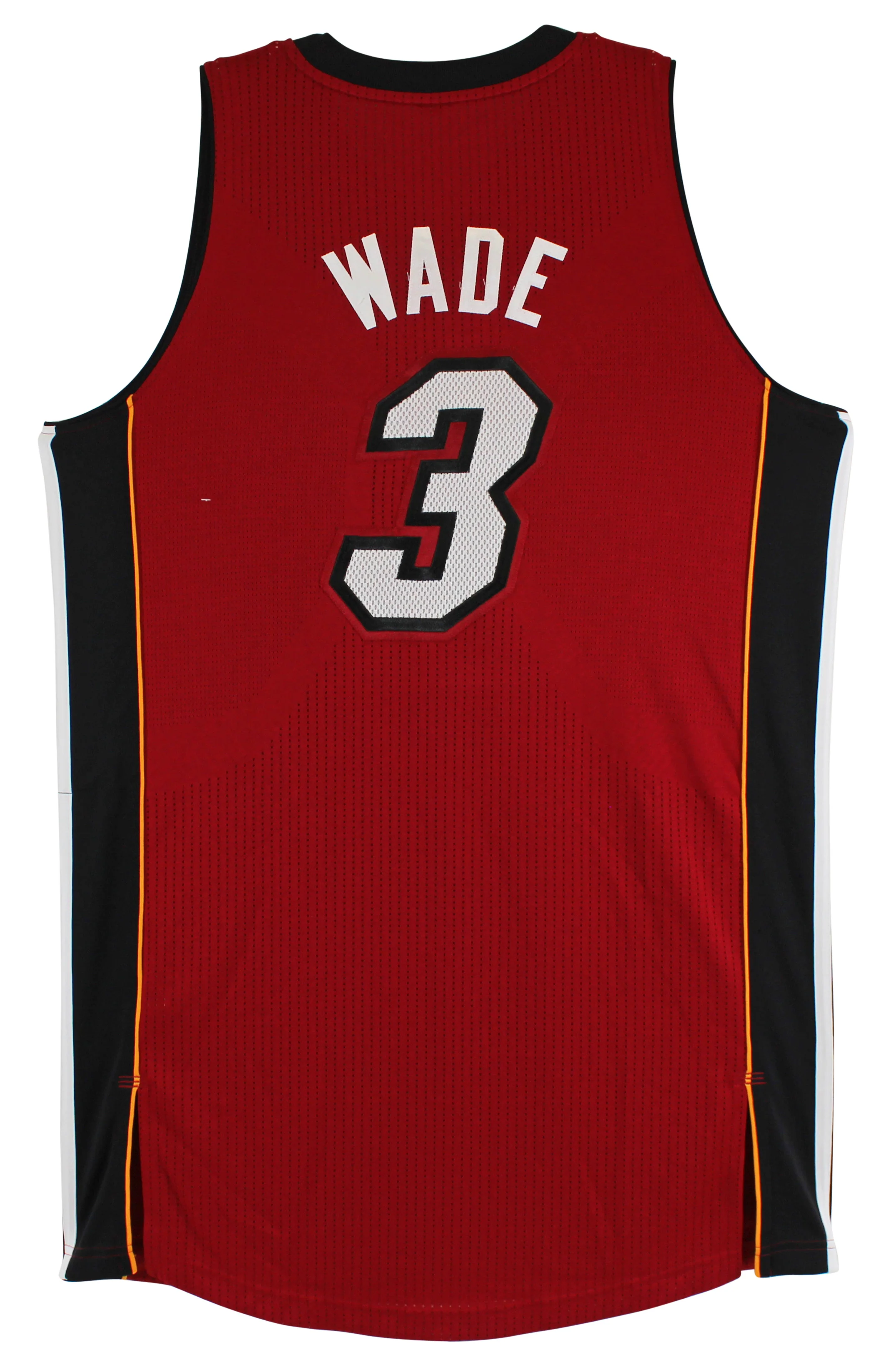 Heat Dwyane Wade 2012 China Preseason Tour Game Worn Red Adidas Jersey NBA LOA - Image 2