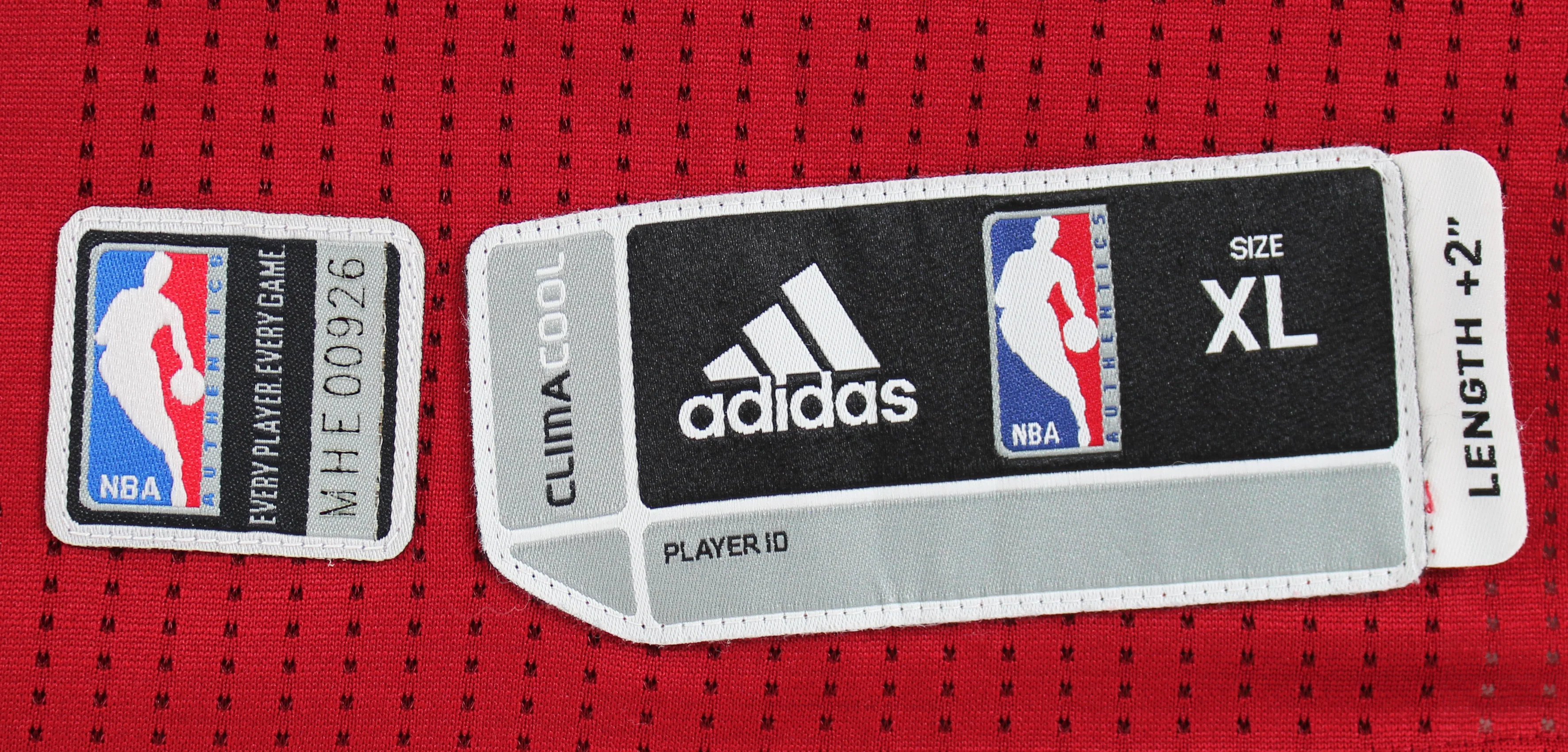 Heat Dwyane Wade 2012 China Preseason Tour Game Worn Red Adidas Jersey NBA LOA - Image 4